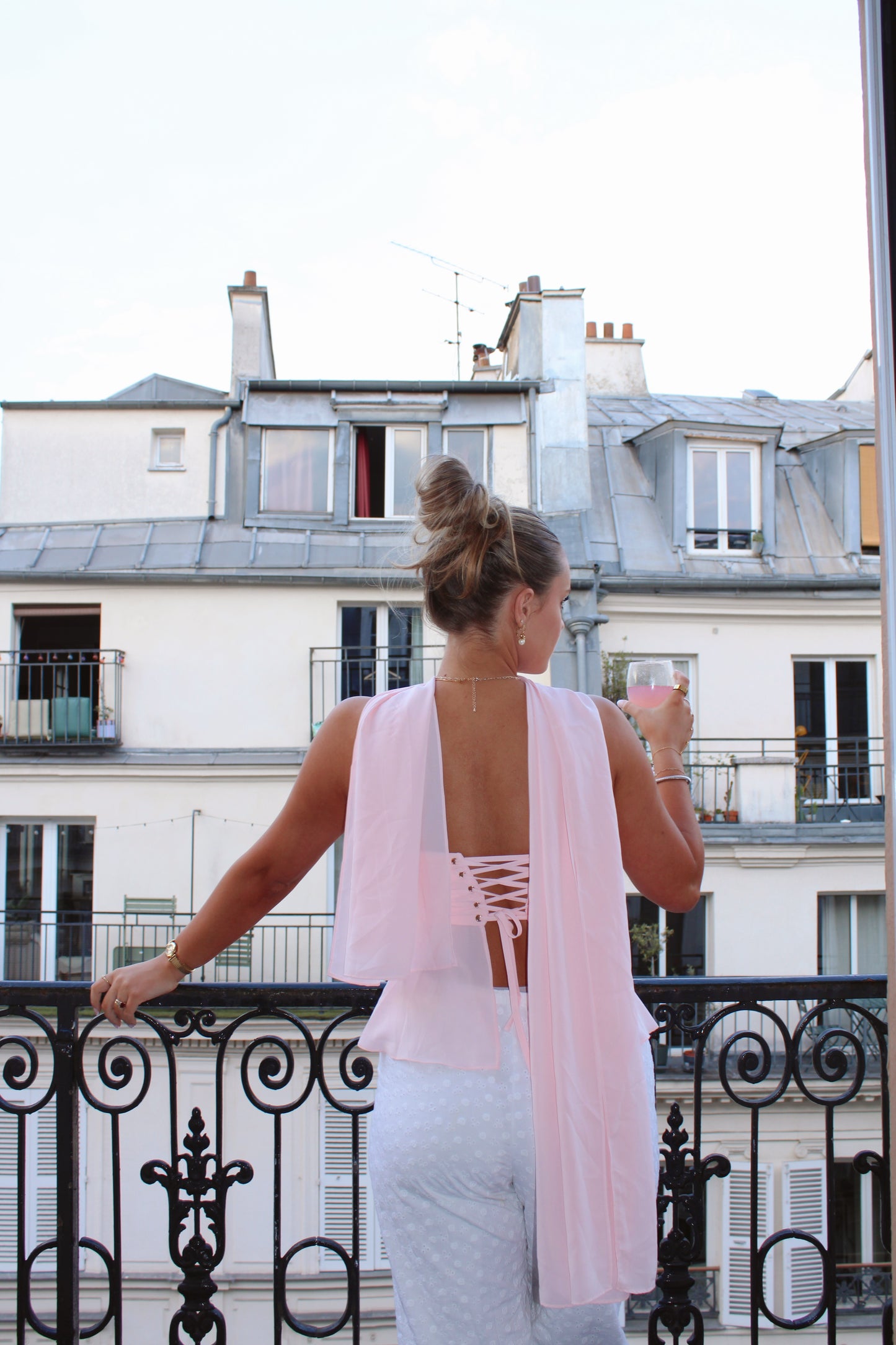 The Camille Chiffon Top - Peony Pink RESTOCK