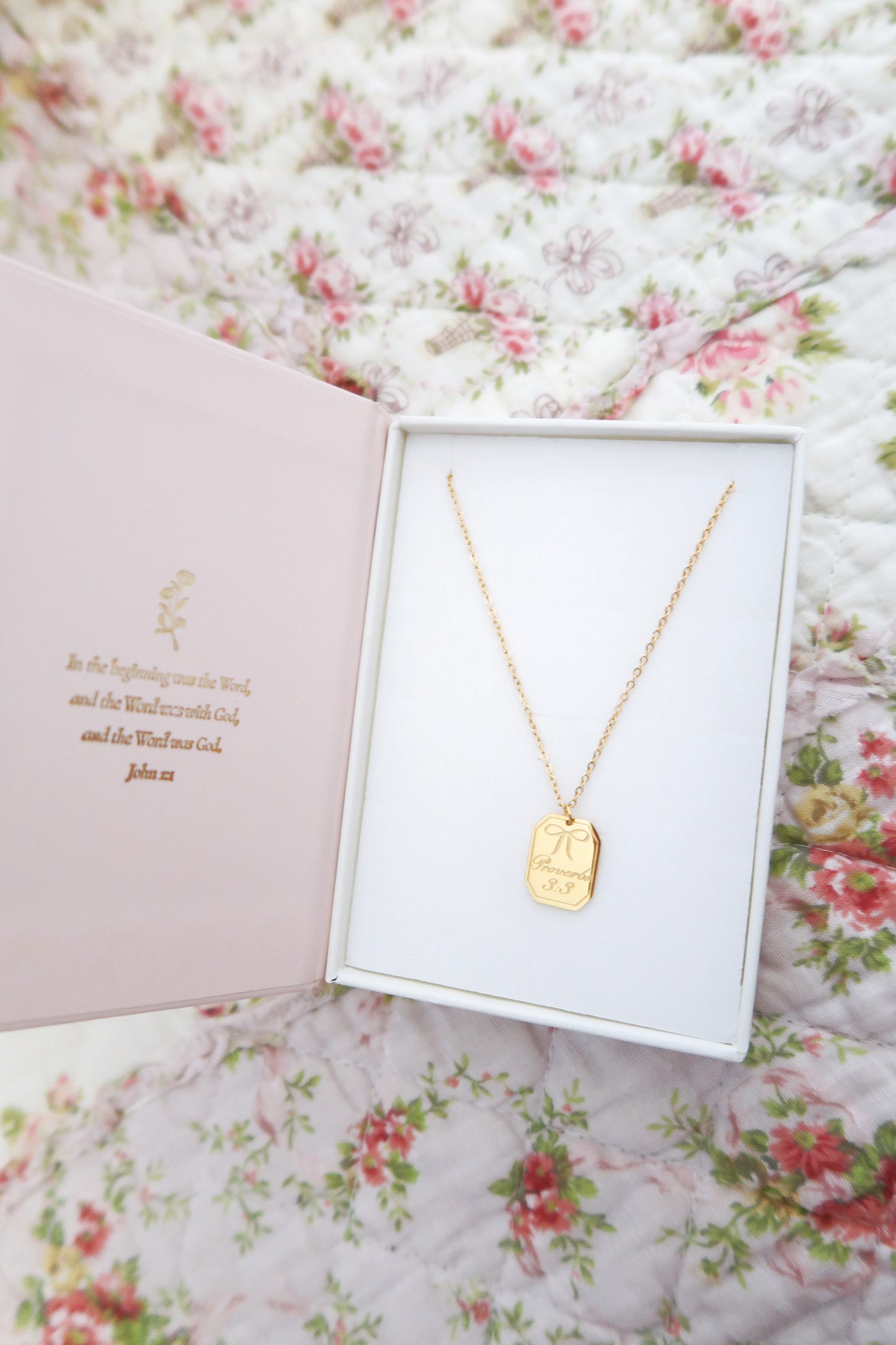Proverbs 3:3 Necklace