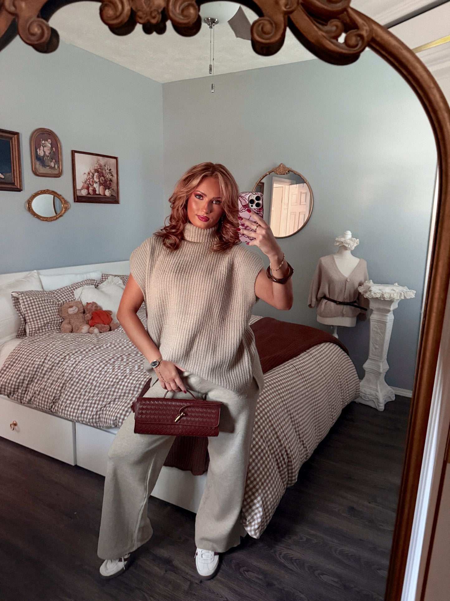 The Montaigne Knit Set - Khaki Taupe