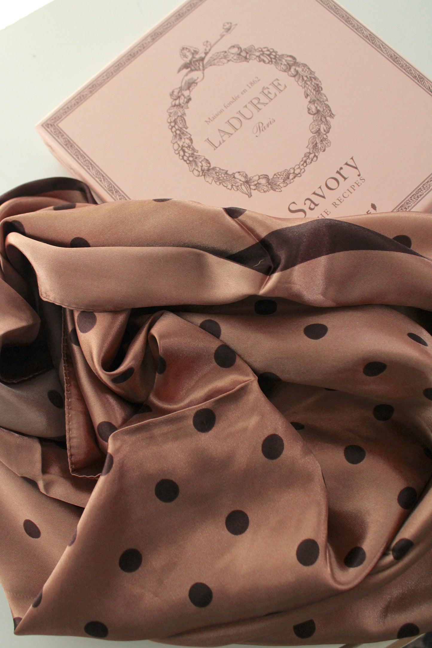 The Café de Flore Silk Scarf ☕ - Mocha RESTOCK