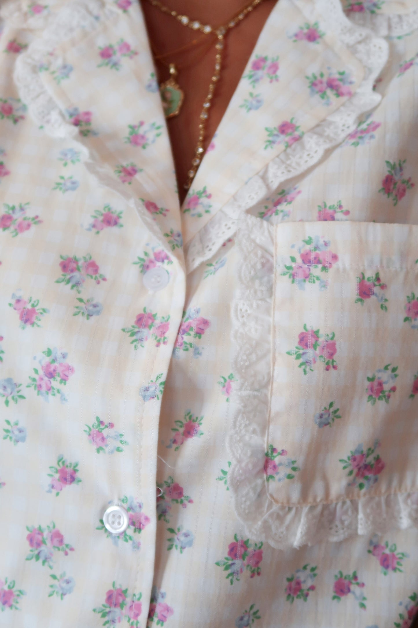 Rosebud Picnic PJ Set 🌸🌙