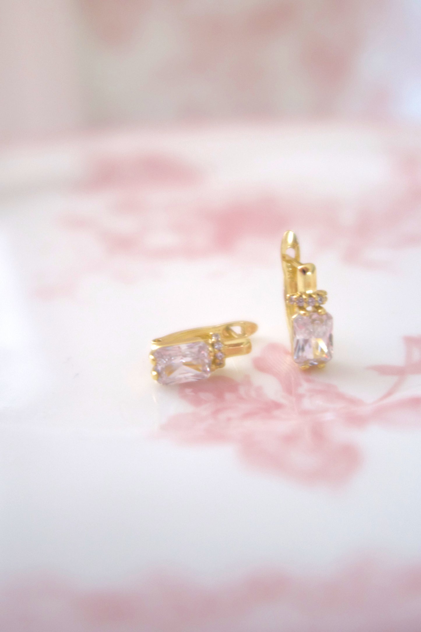 Royal Radiance Baguette Earrings