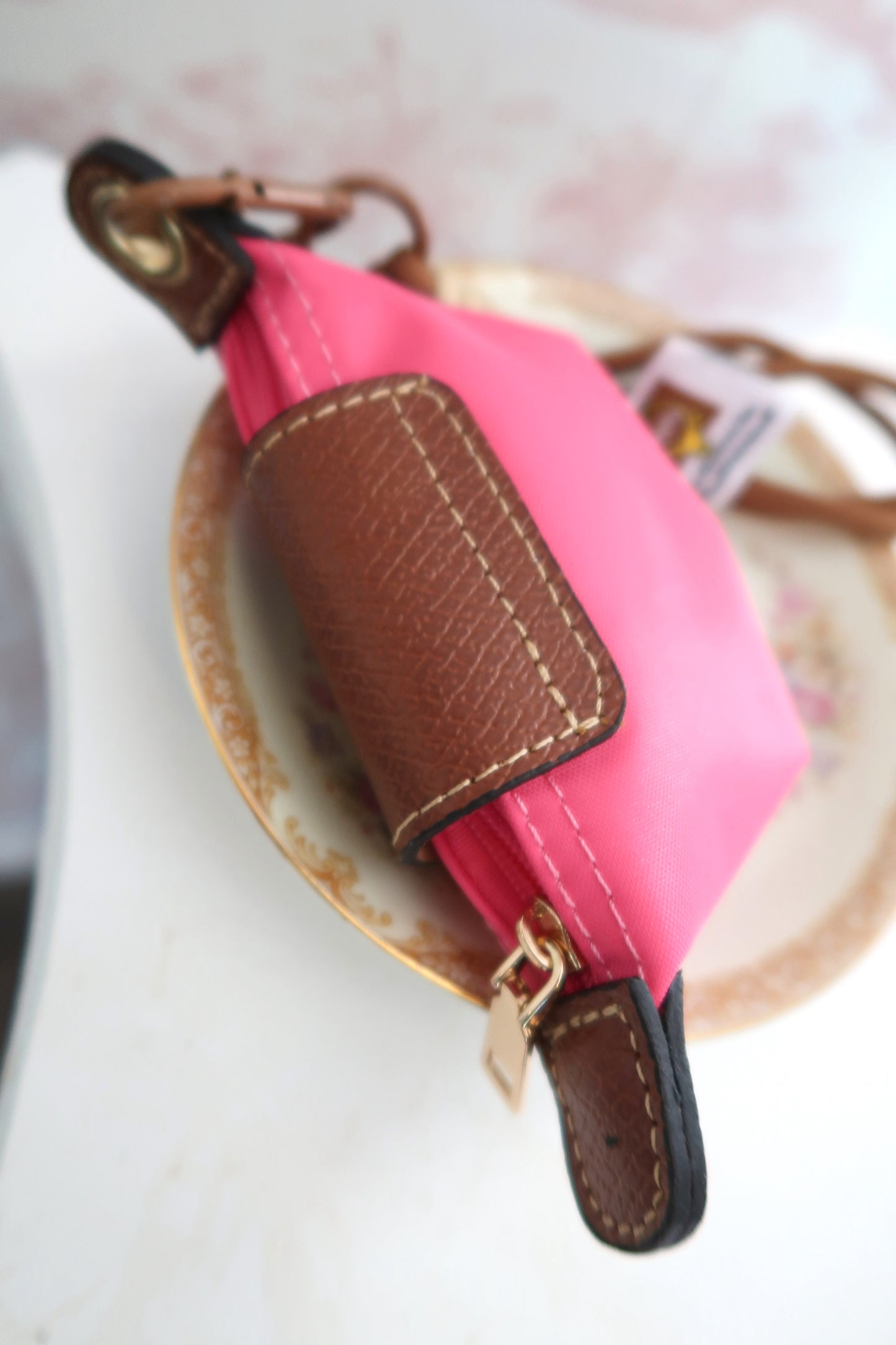 Petit Pouch Keychain - Barbie Pink