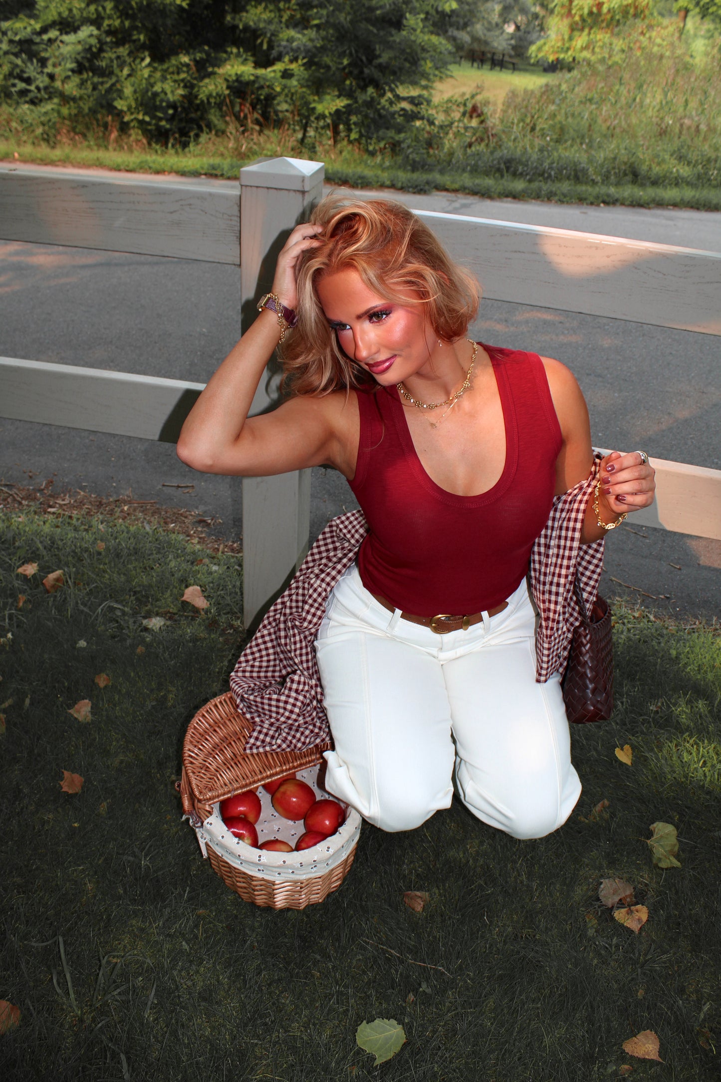 The Claret Ribbed Tank - Wine Stains