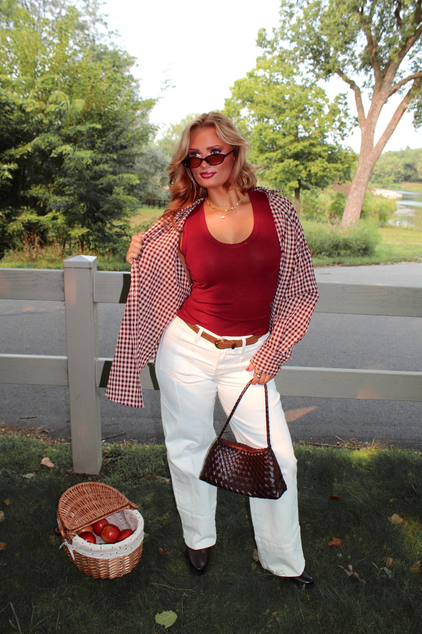 The Claret Ribbed Tank - Wine Stains