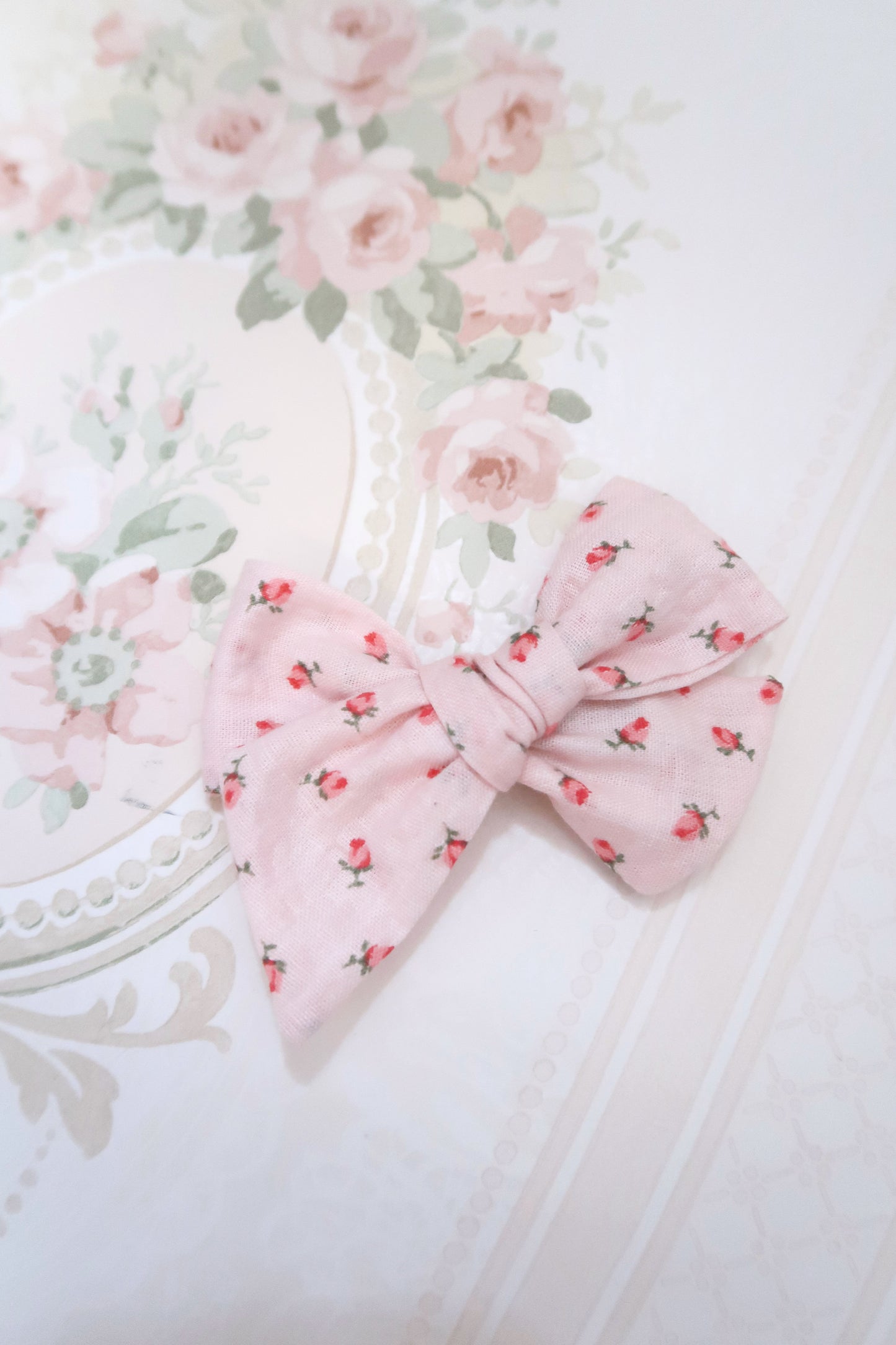 Peony Princess SMALL Bow Hair Clip