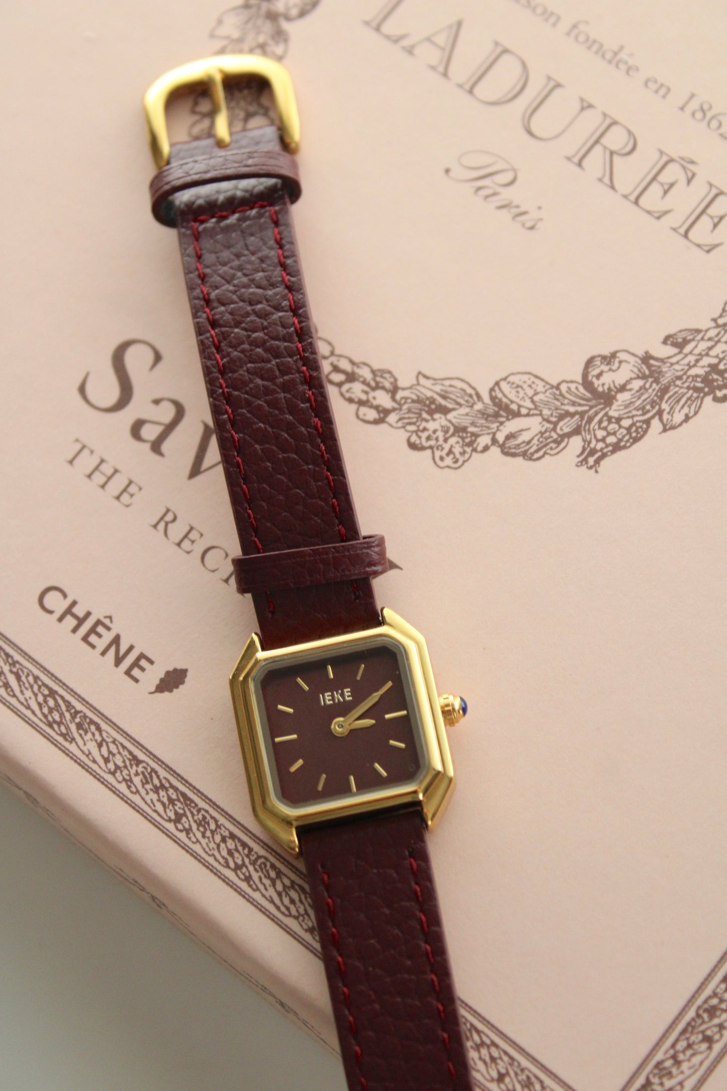 Heritage Claret Leather Watch