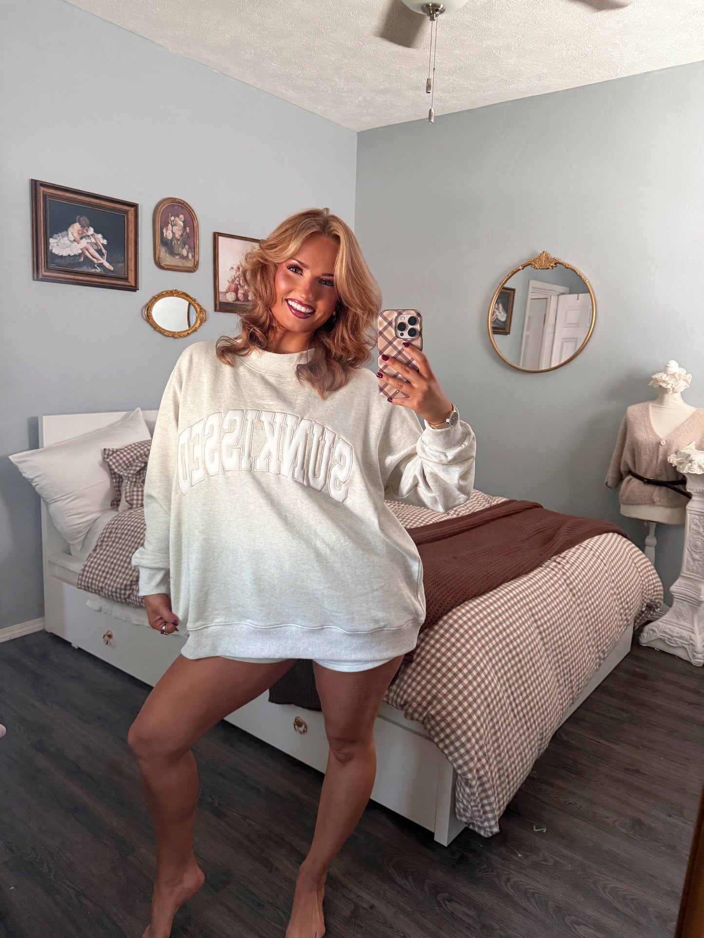 Sunkissed Mockneck - Oatmilk Gray