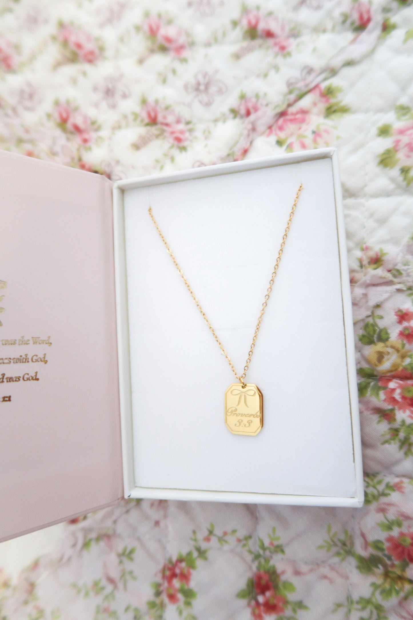Proverbs 3:3 Necklace