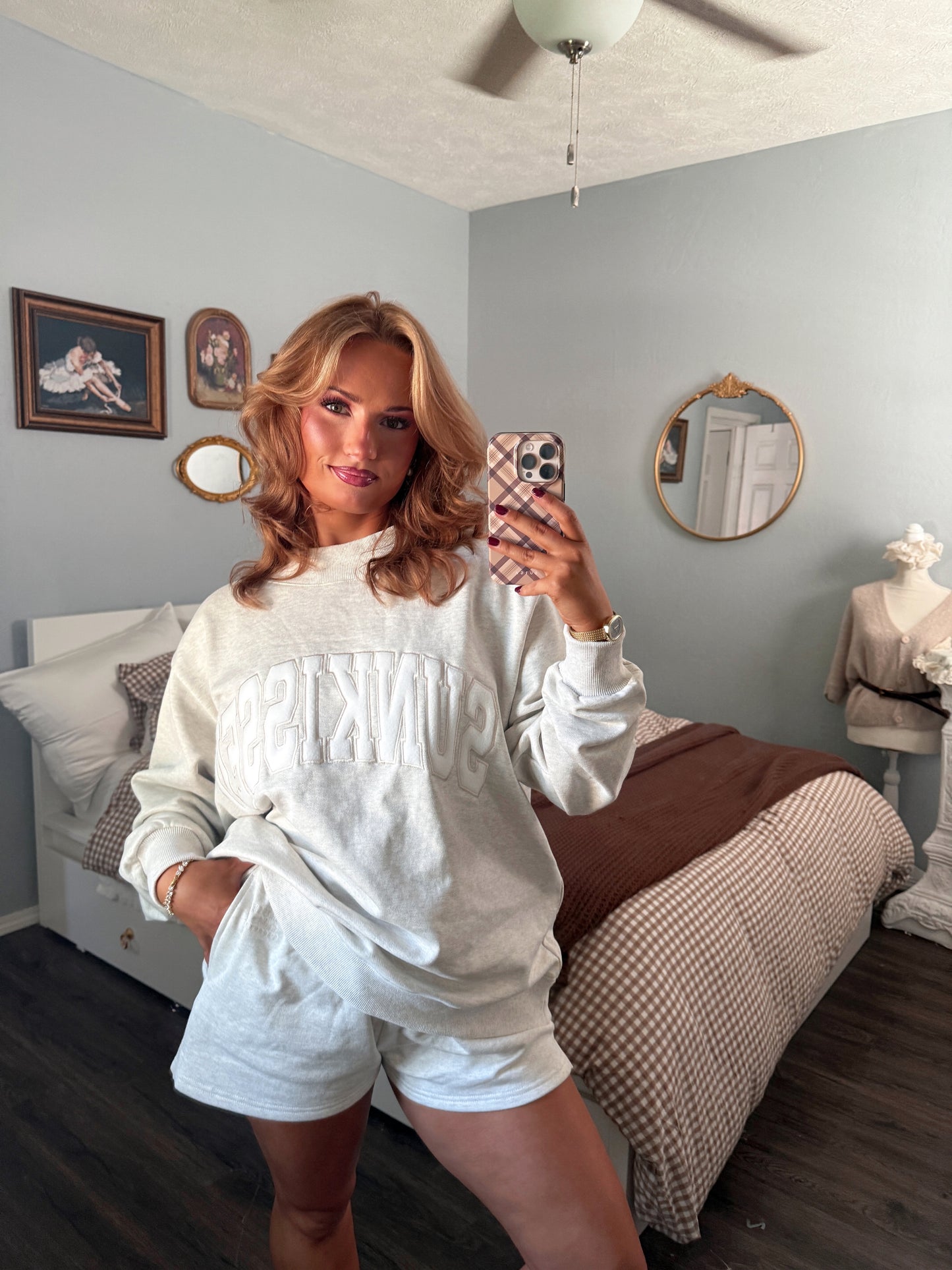 Sunkissed Mockneck - Oatmilk Gray