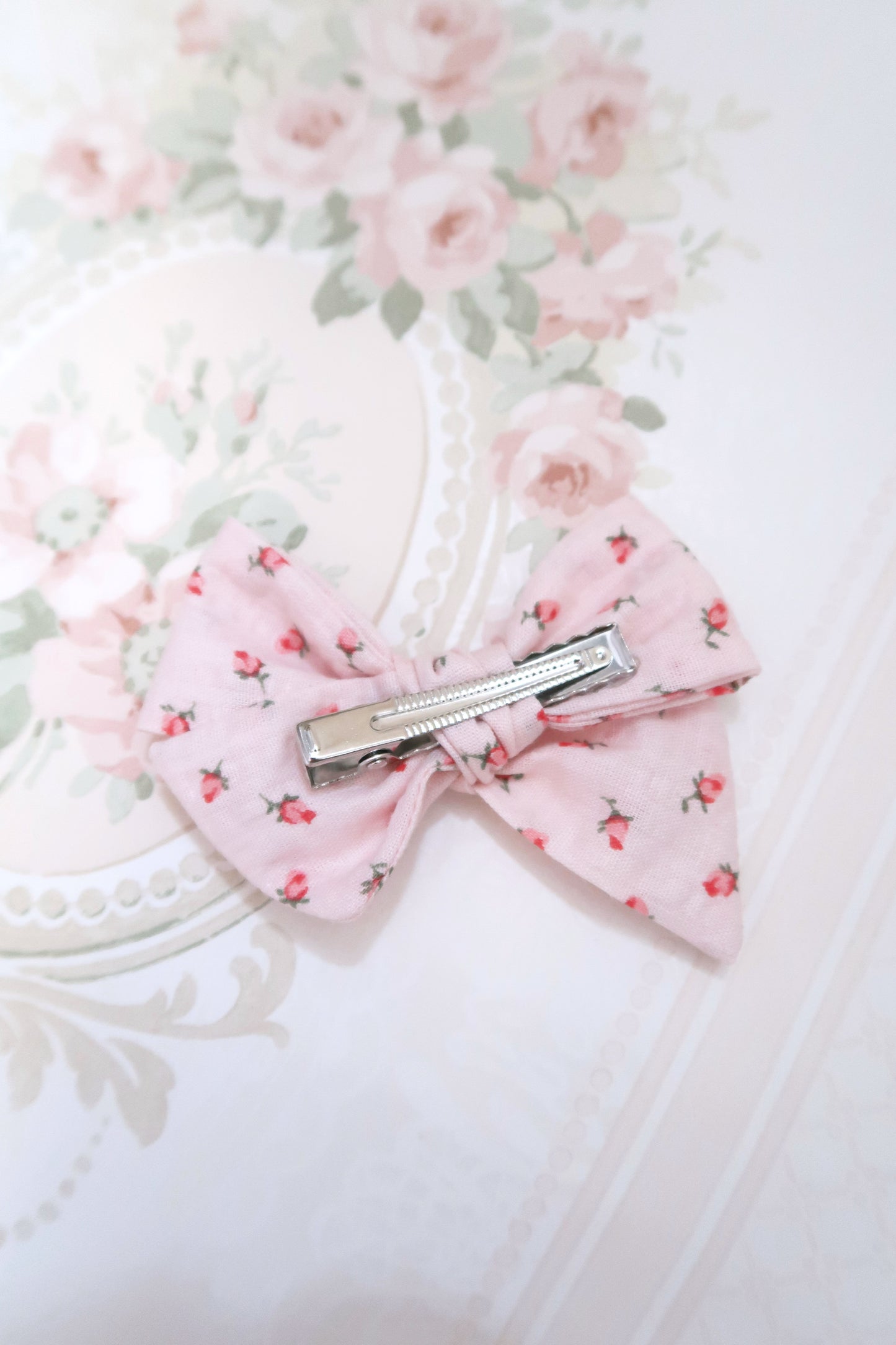 Peony Princess SMALL Bow Hair Clip