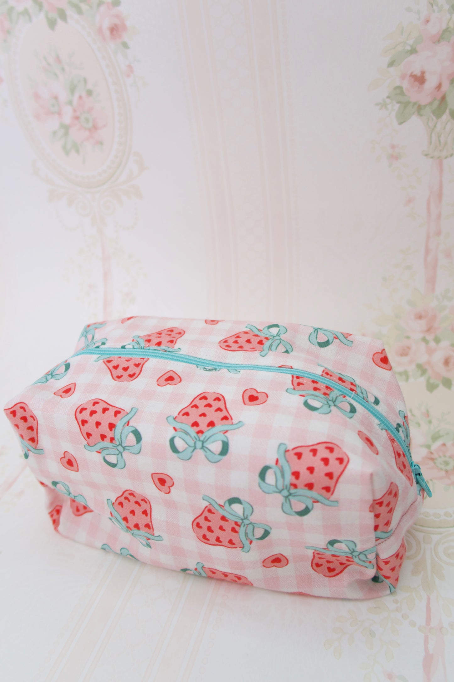 Strawberry Soirée Makeup Bag - Regular
