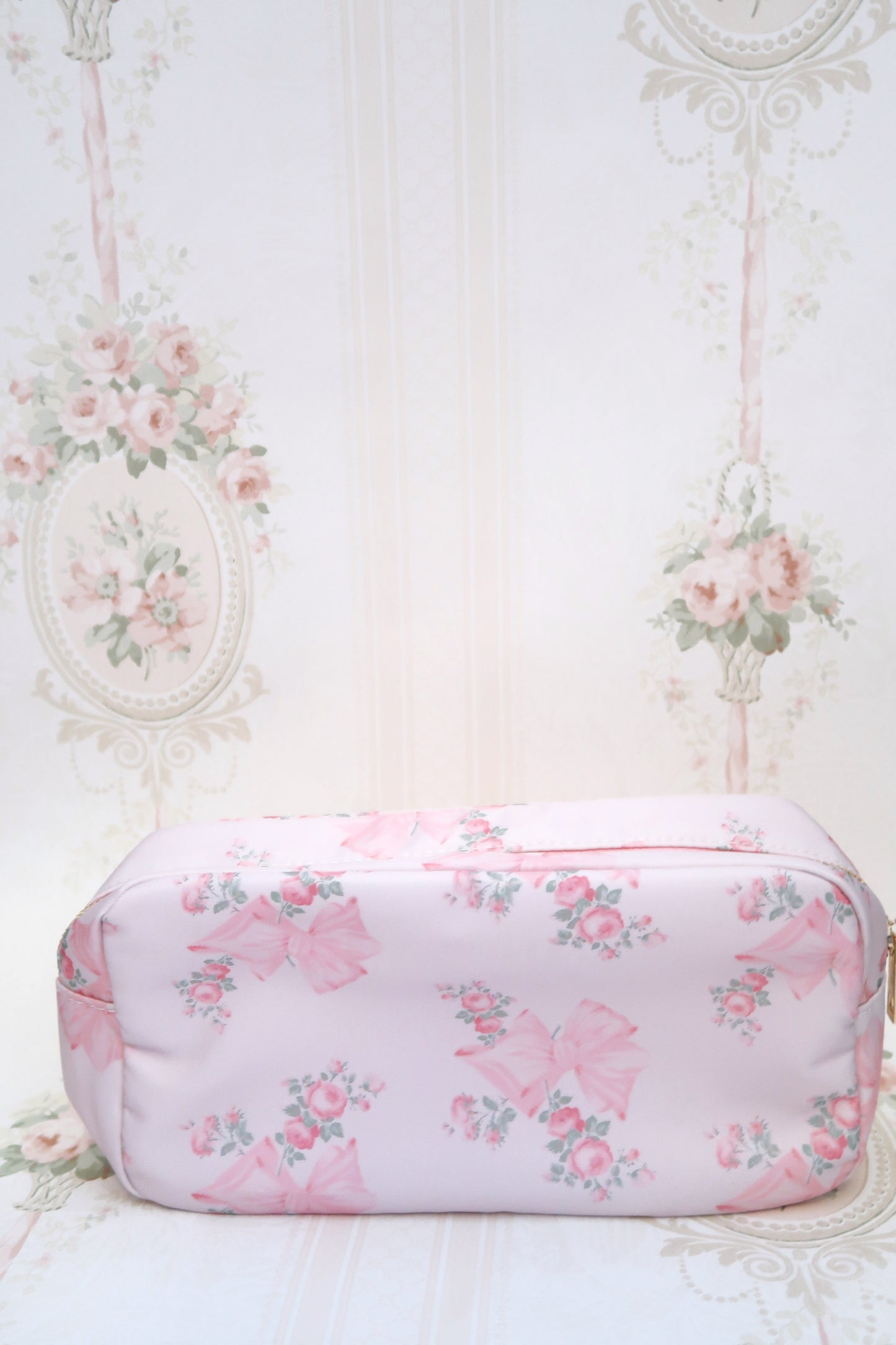 Baby Pink Coquette Makeup Bag