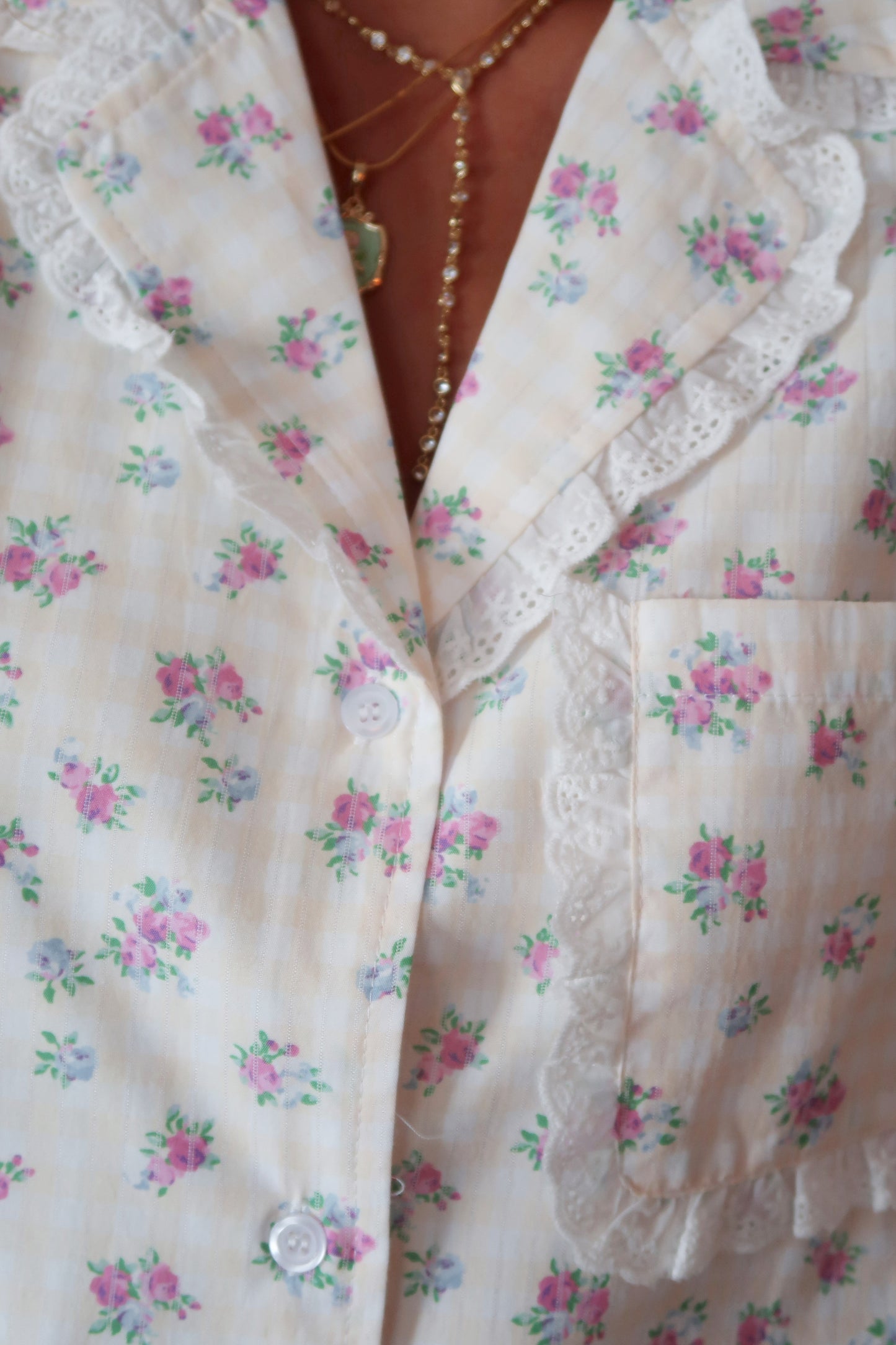 Rosebud Picnic PJ Set 🌸🌙