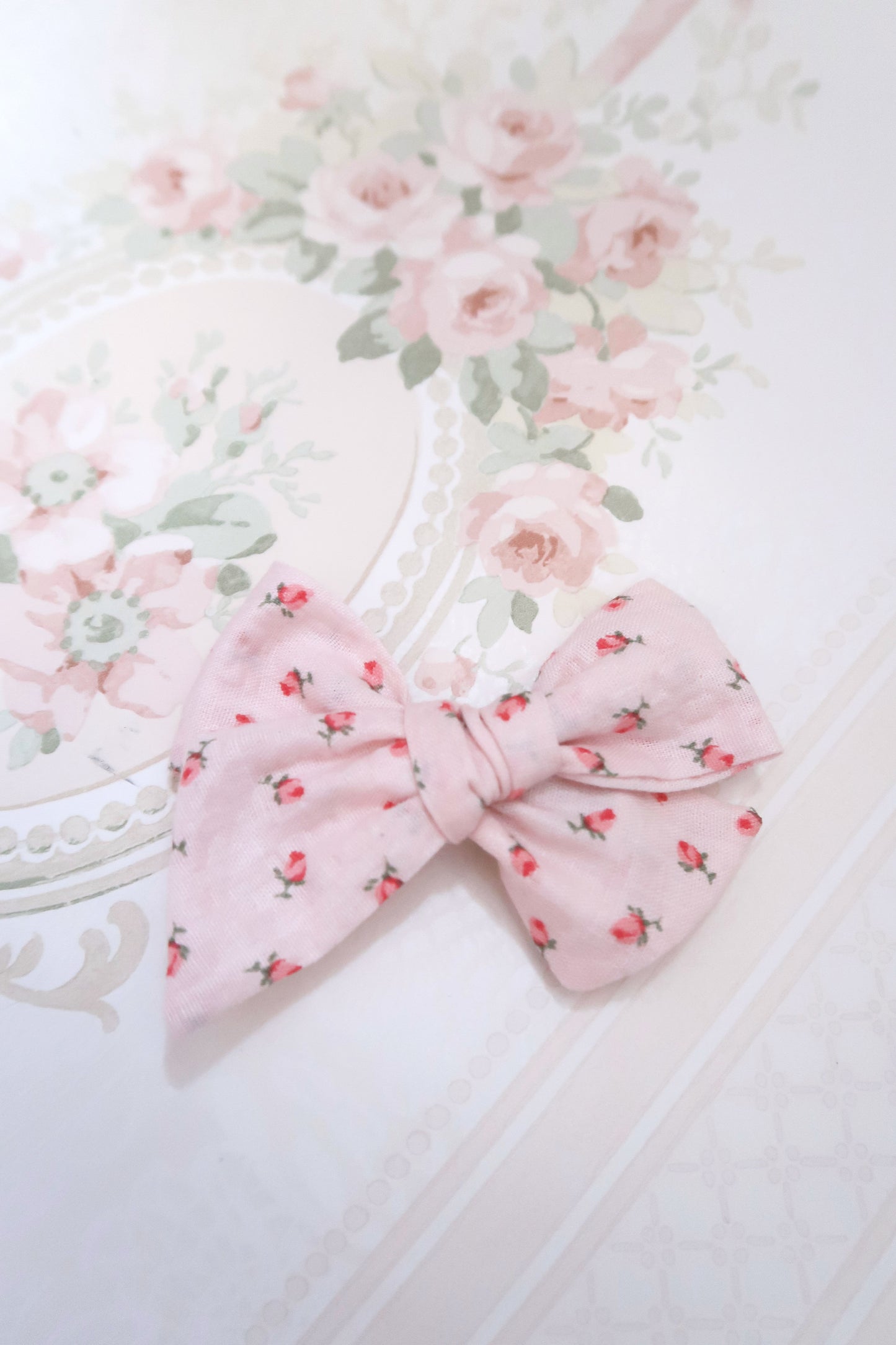 Peony Princess SMALL Bow Hair Clip