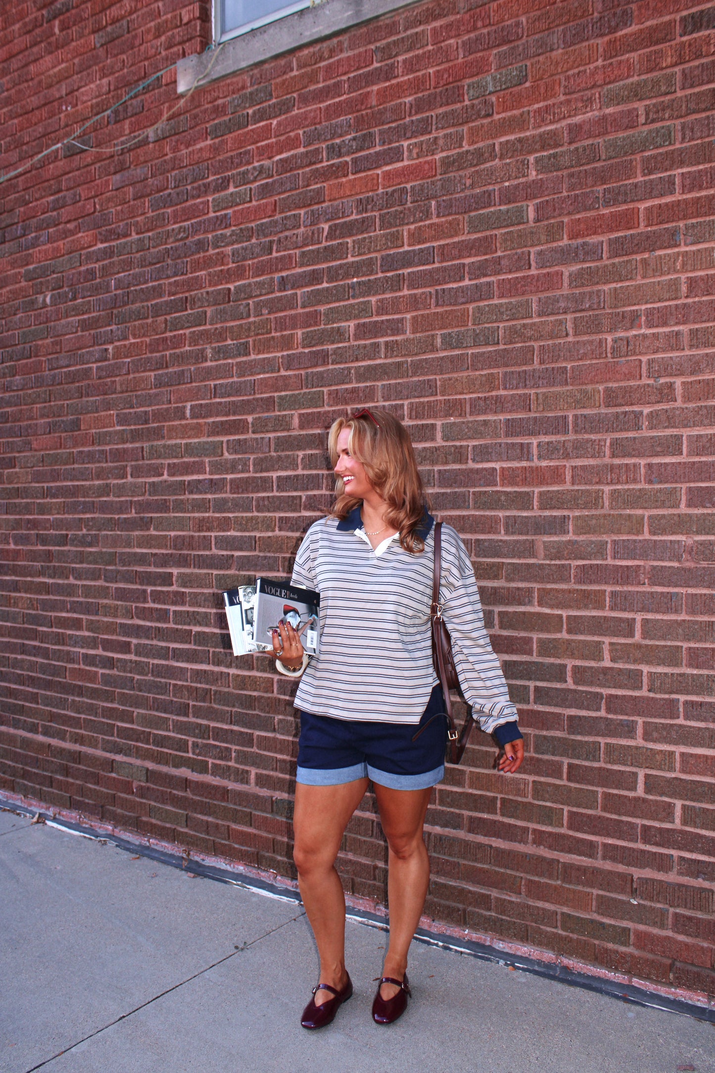 The Oxford Rugby Polo - Tan/Navy