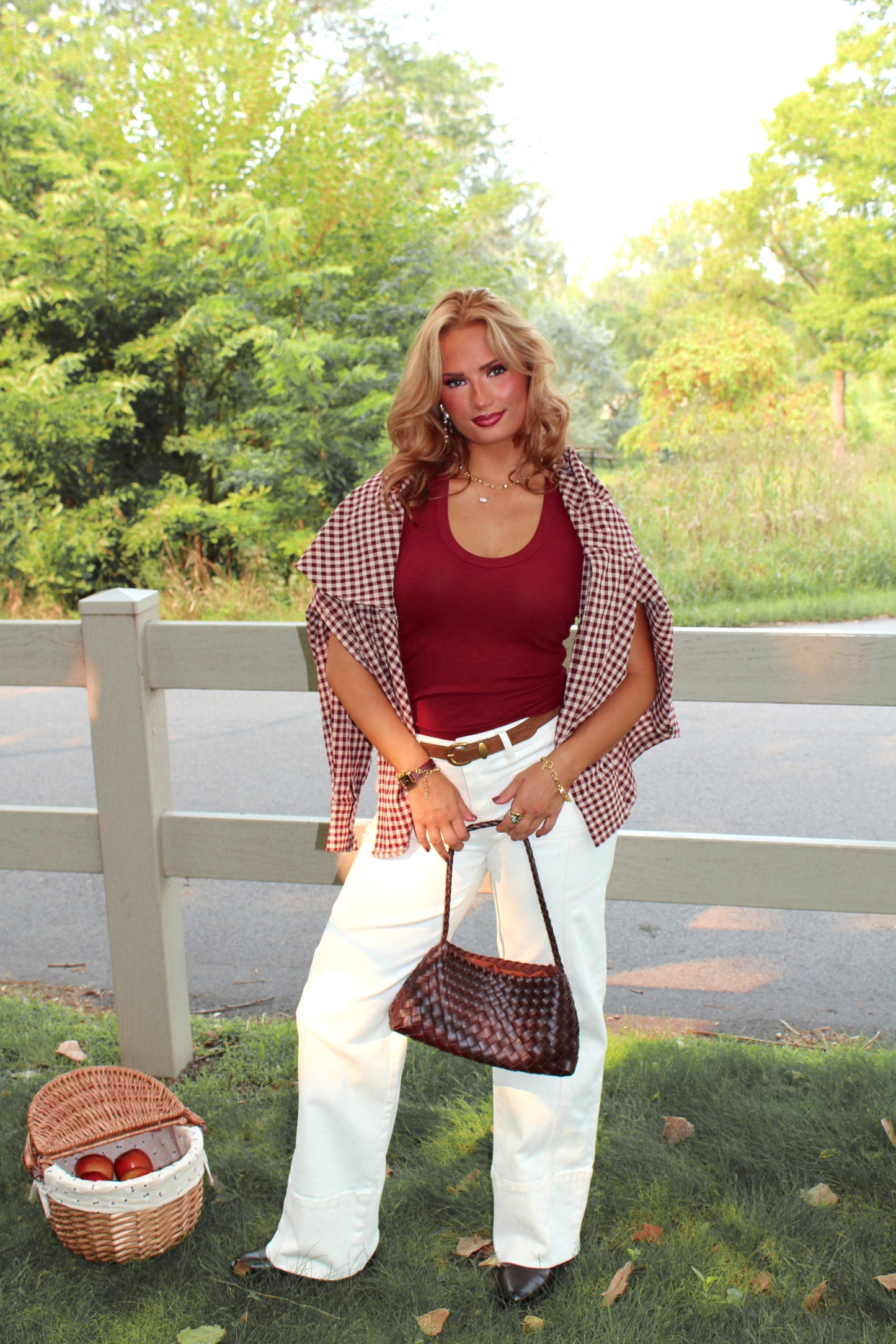 The Claret Ribbed Tank - Wine Stains