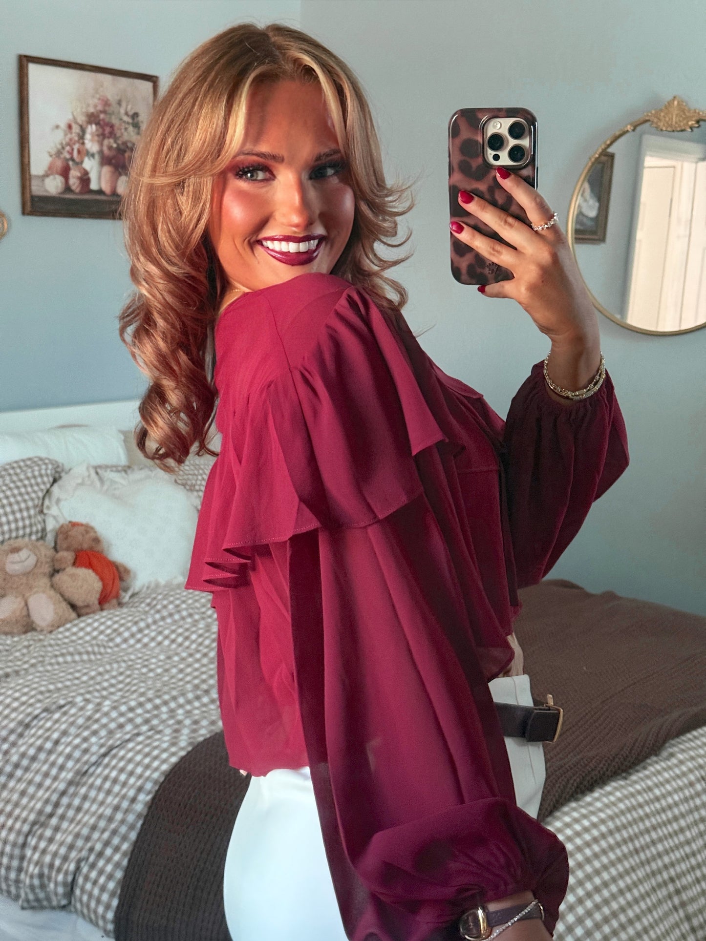 The Ashbourne Chiffon Blouse