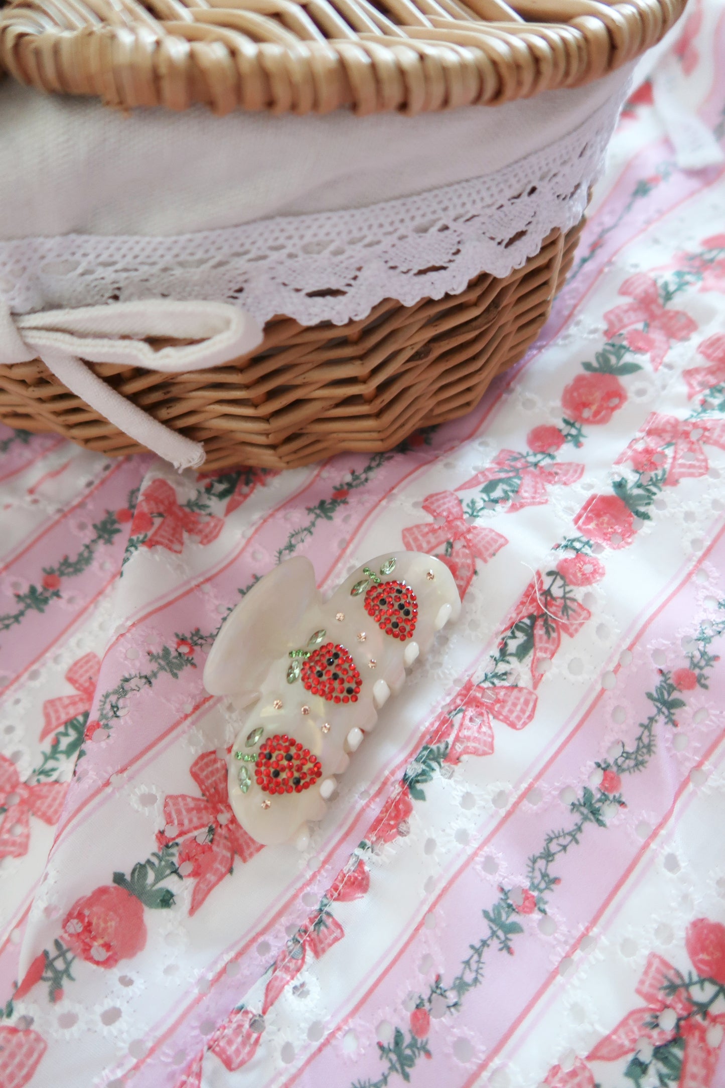 Glazed Strawberry Hair Clip