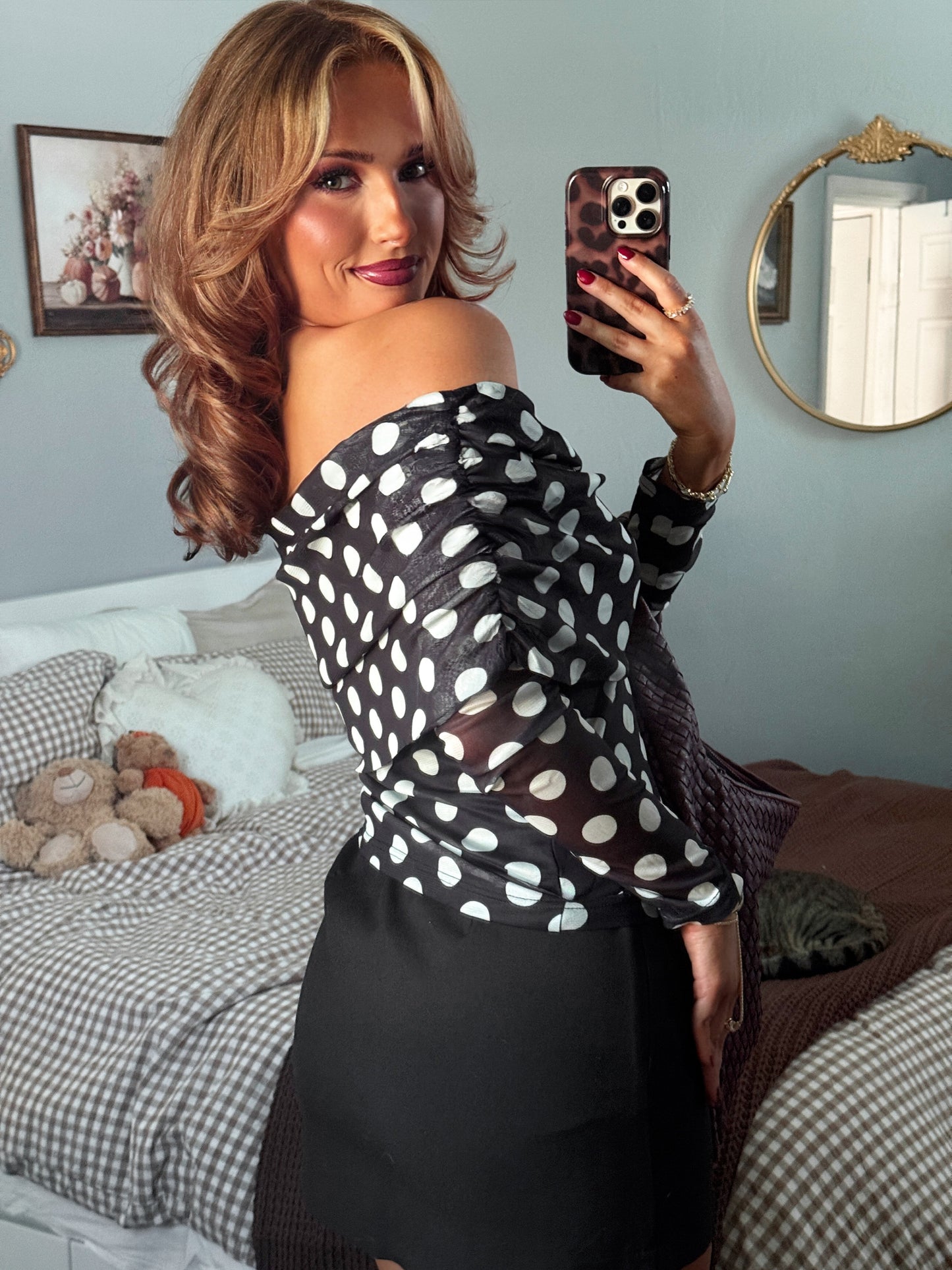 The Bardot Mesh Top