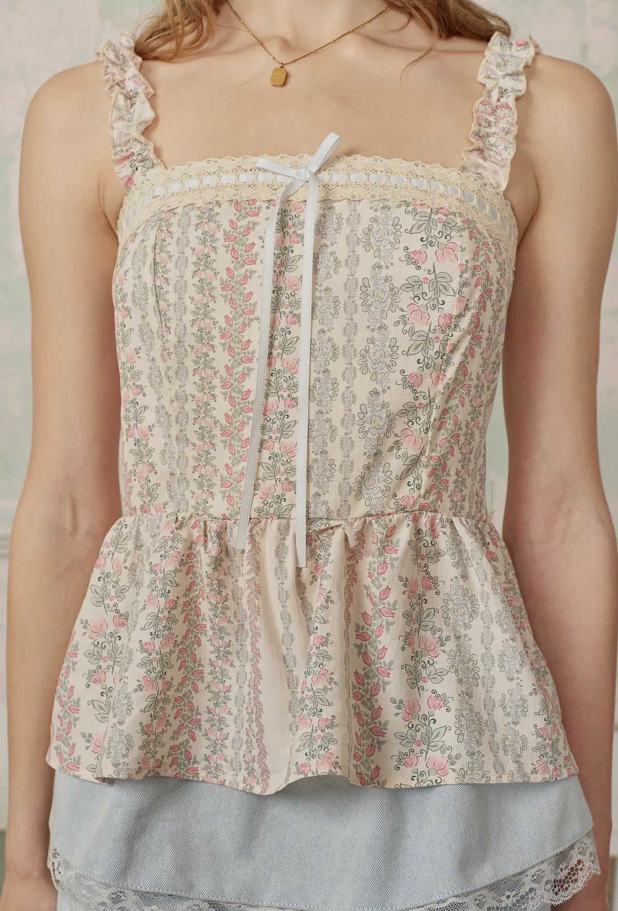 Antique Lace Peplum Top