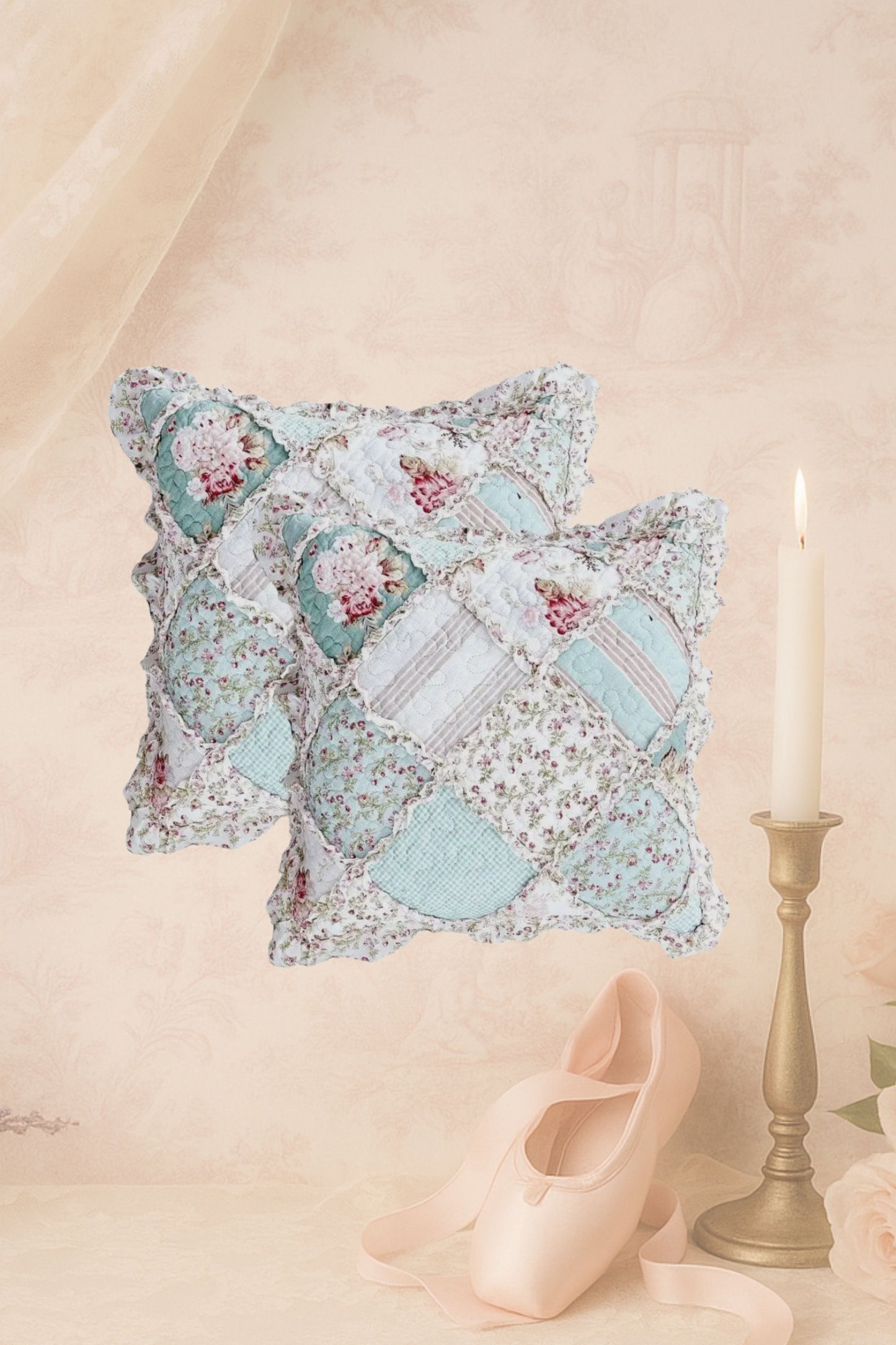Pastel Poetry Pillow Covers (Set of 2)