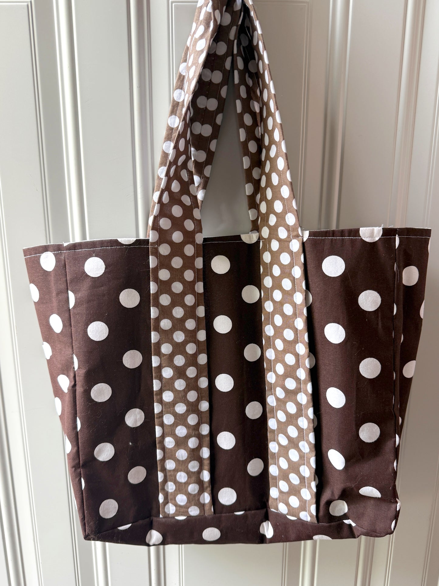 Espresso Dot Vintage Tote Set