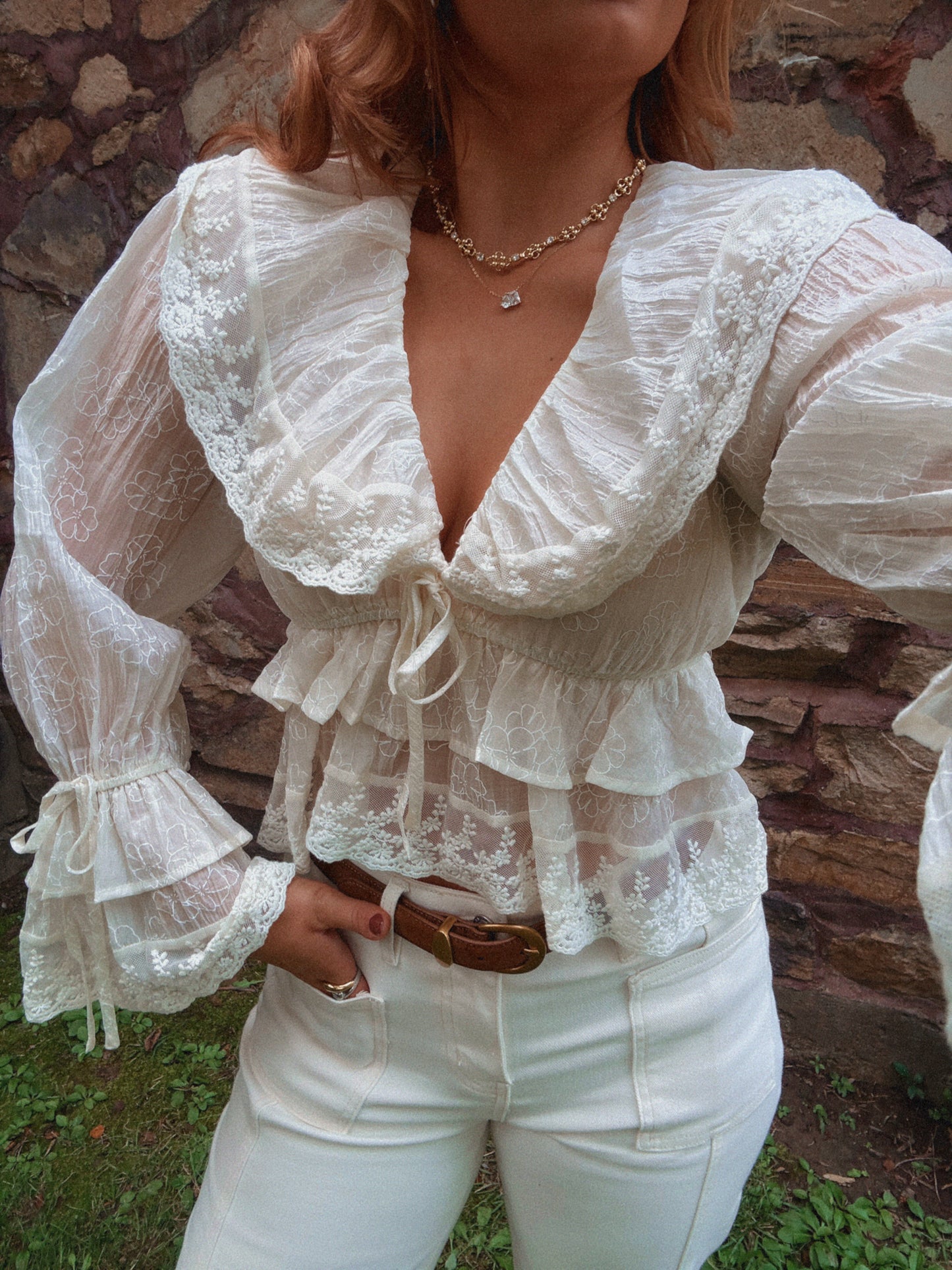 The Poésie Lace Blouse