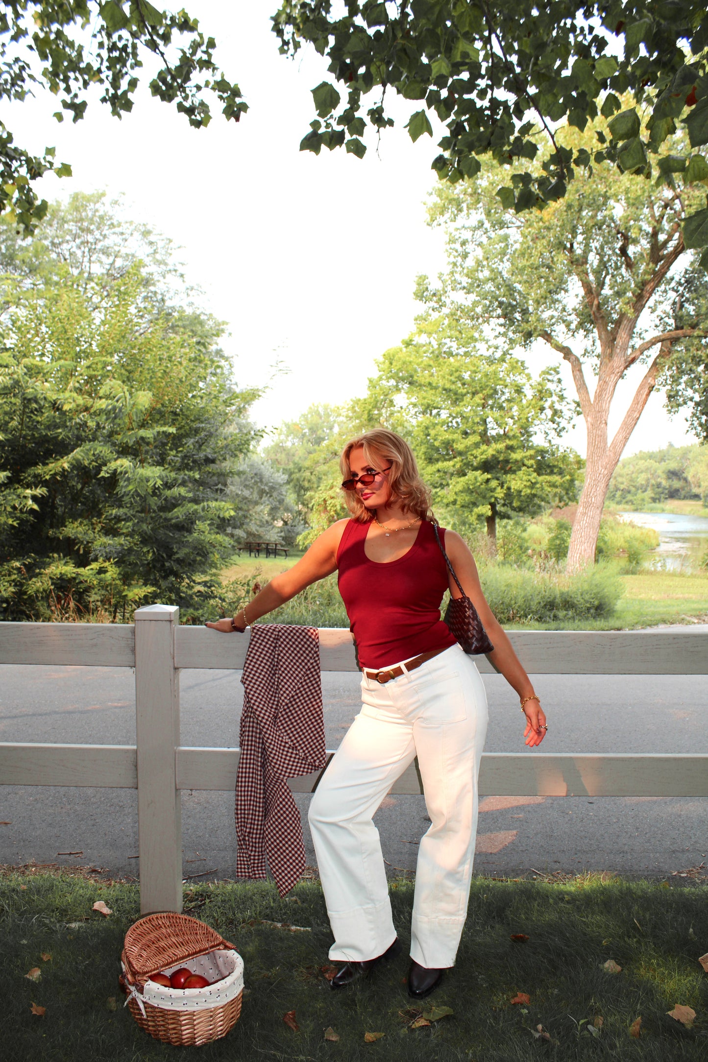 The Claret Ribbed Tank - Wine Stains