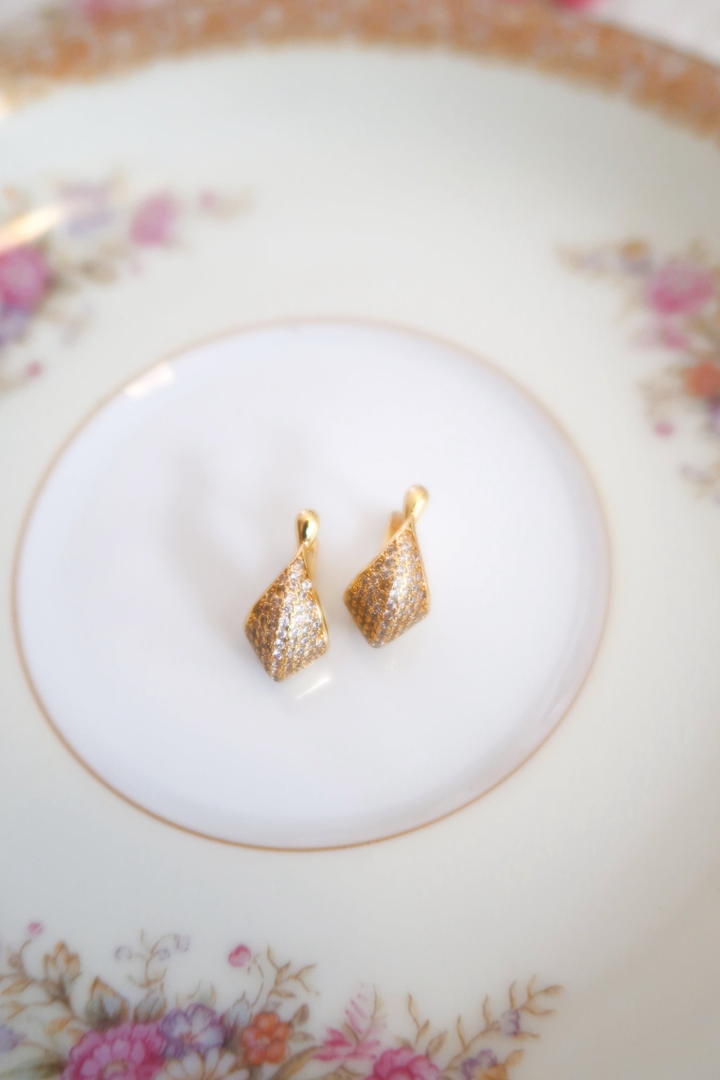 Golden Glimmer Hoops