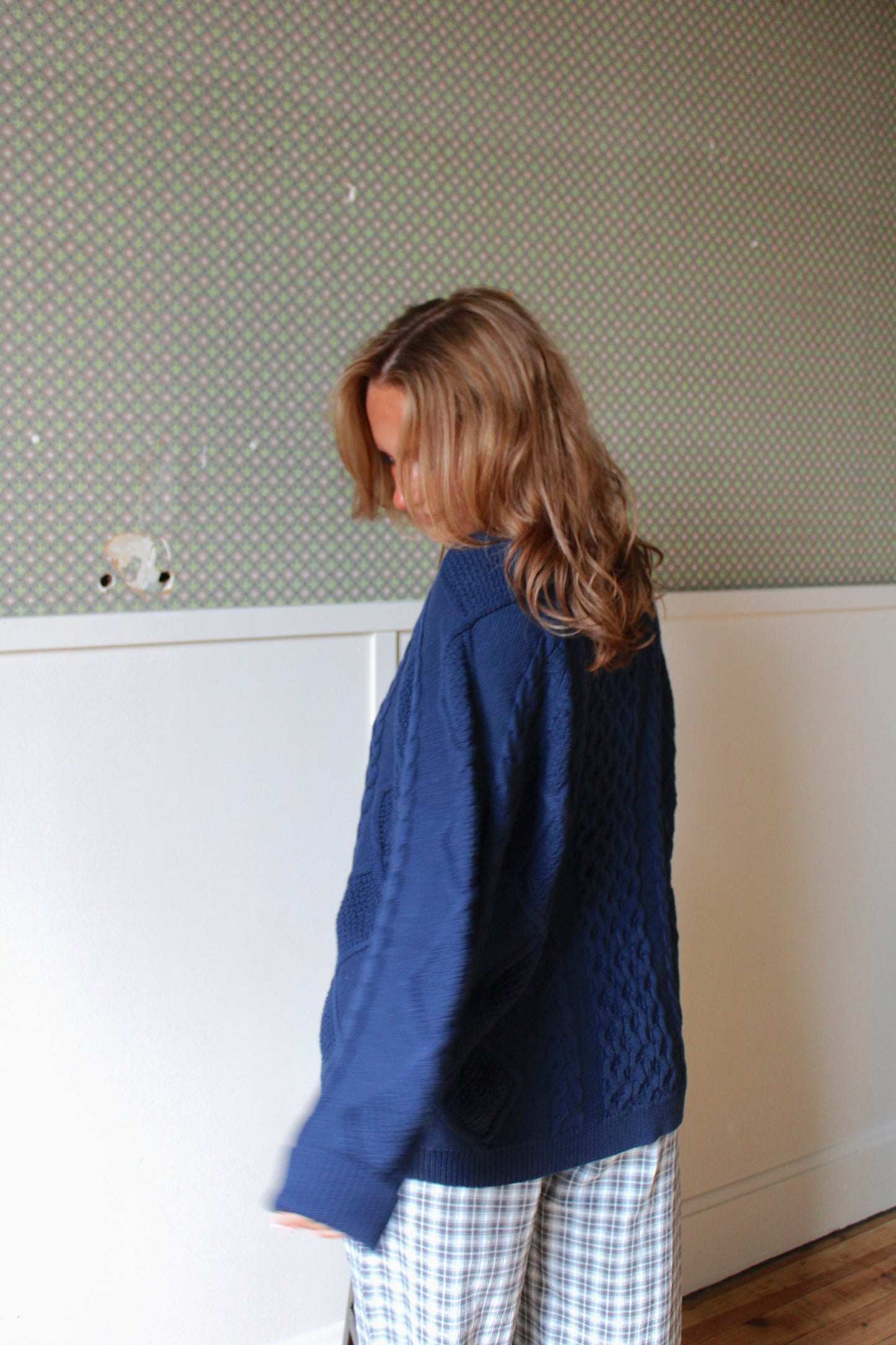 The Rory Cable Knit - Navy