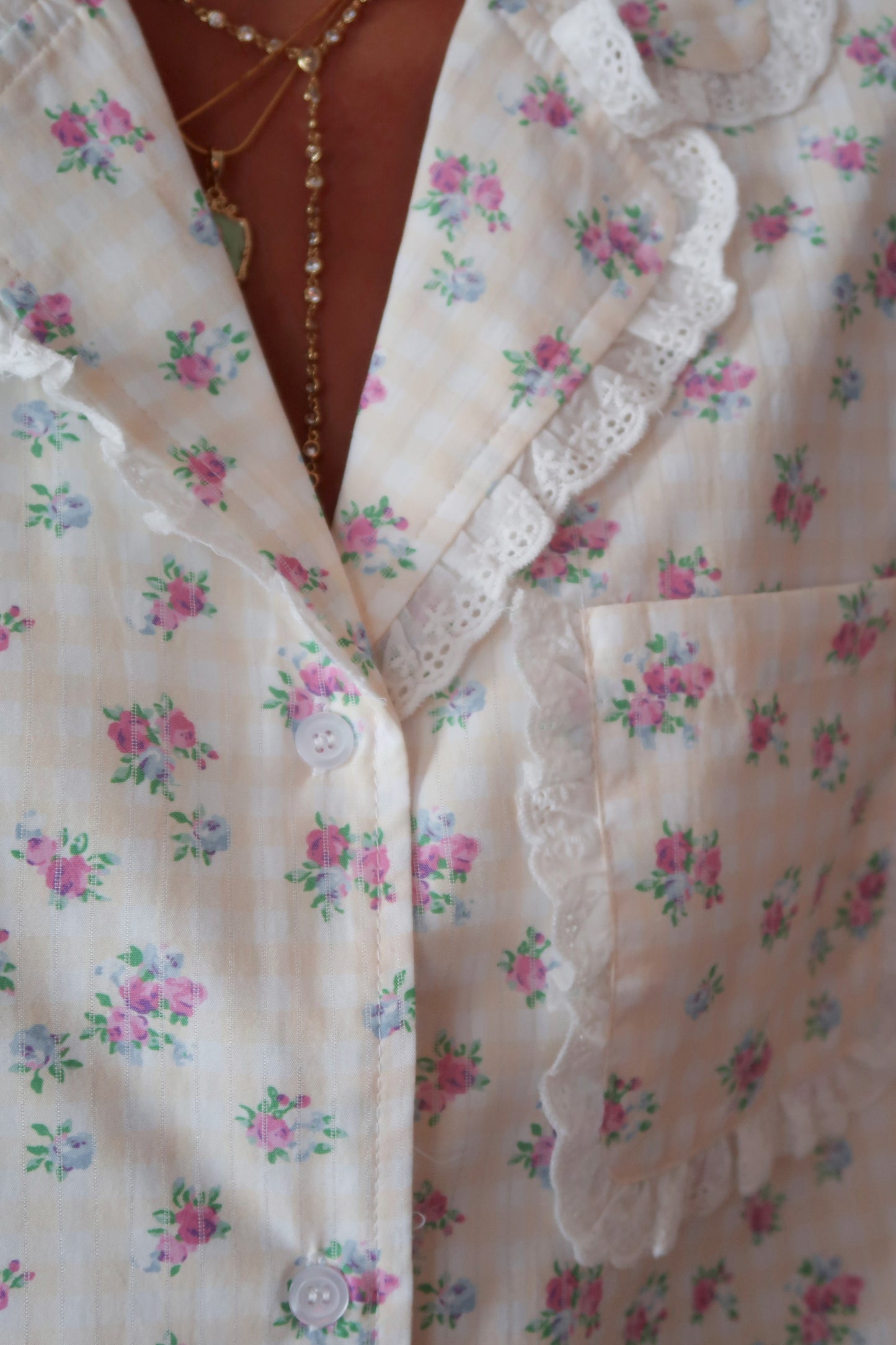 Rosebud Picnic PJ Set 🌸🌙