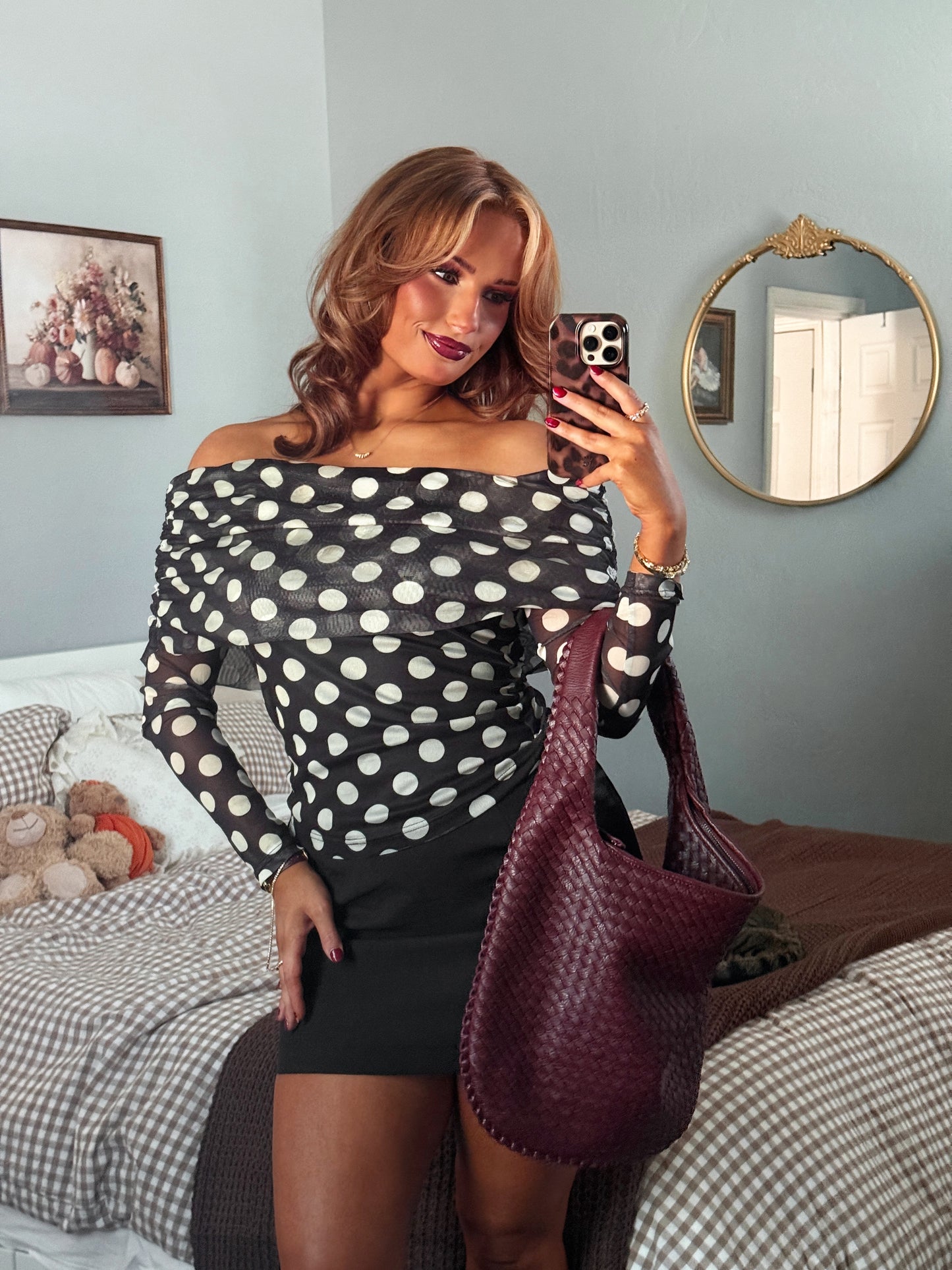 The Bardot Mesh Top