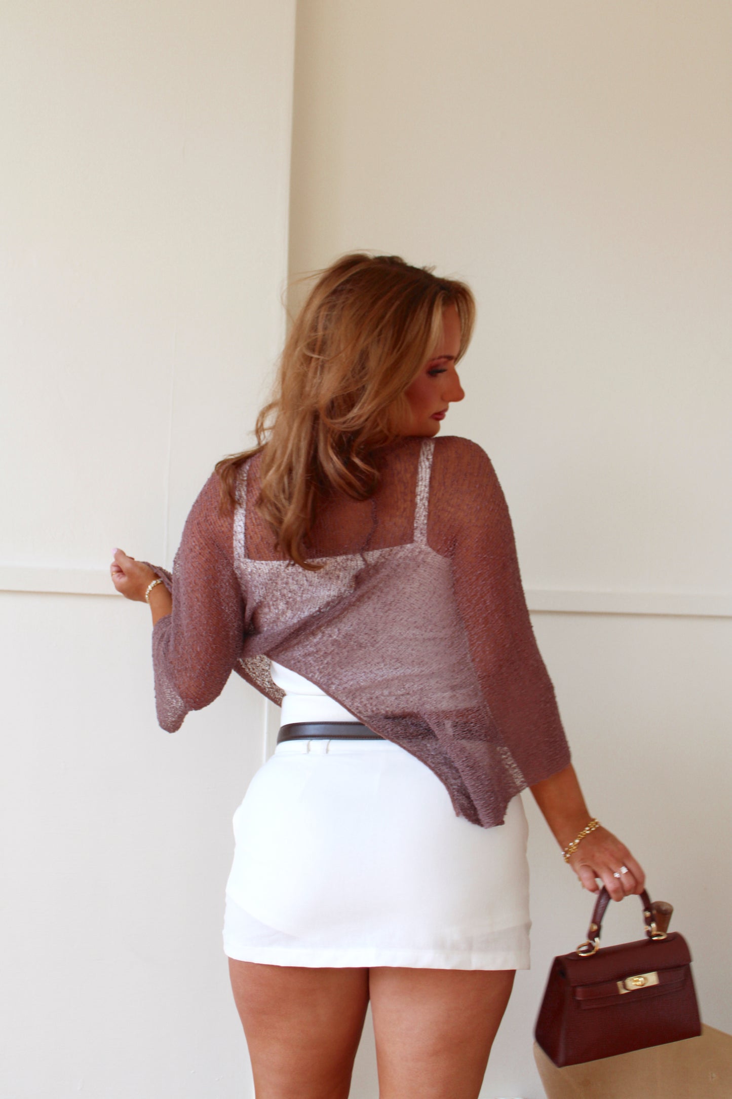 Angel Veil Poncho - Blush Mocha RESTOCK 8.25