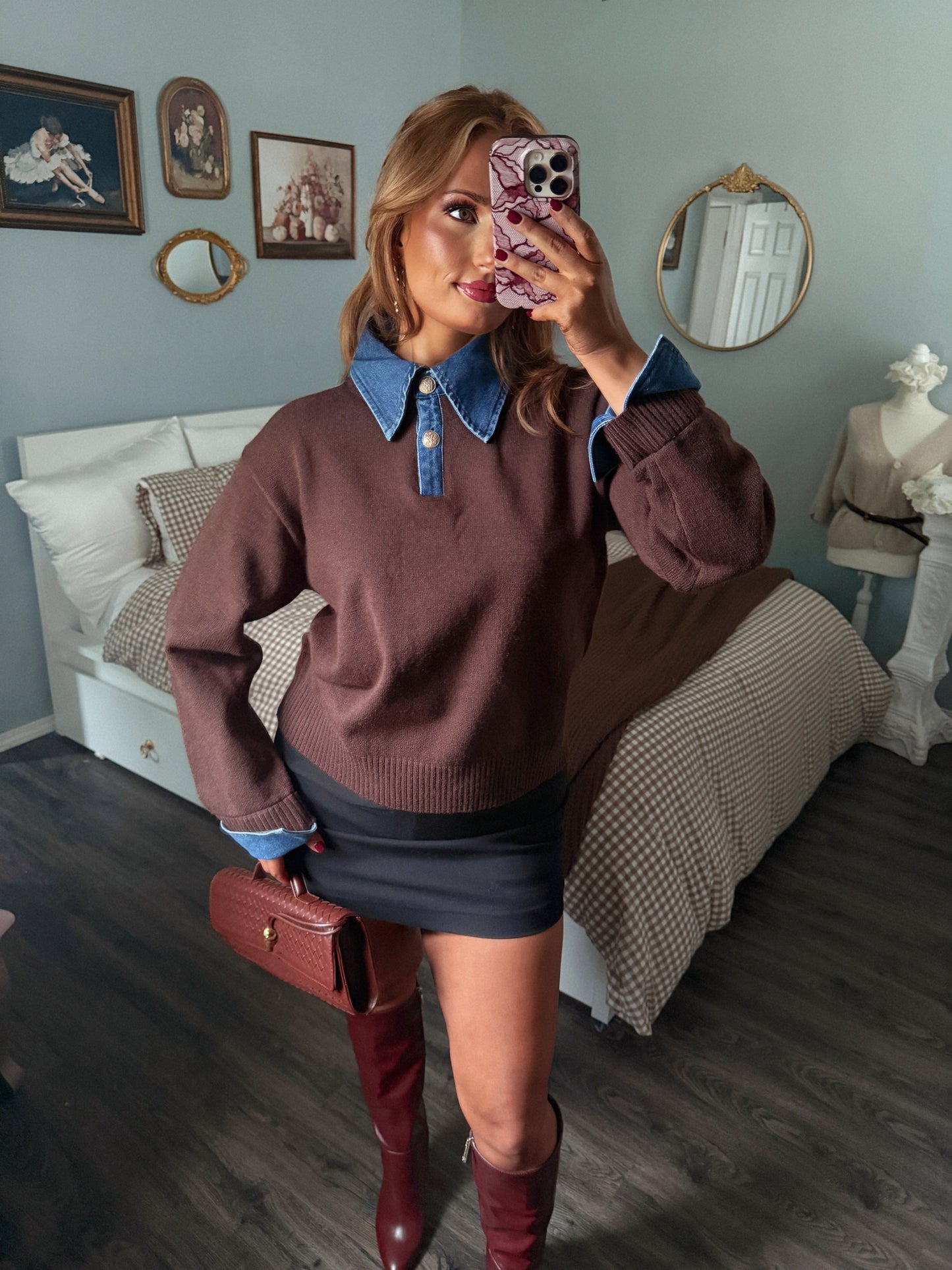 The Manor House Pullover - Chocolate PREORDER 10.18