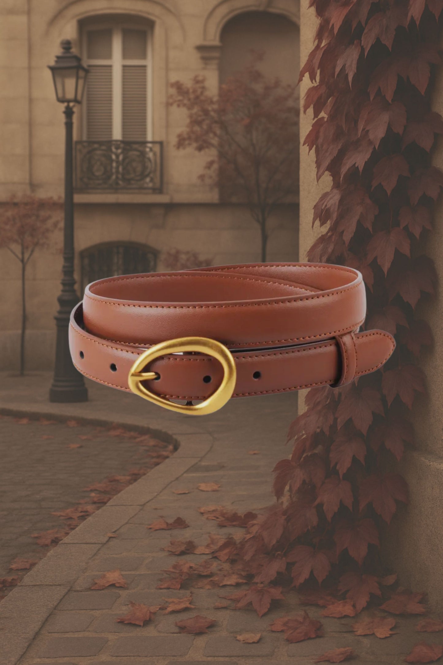The Viviana Belt - Tan Genuine Leather