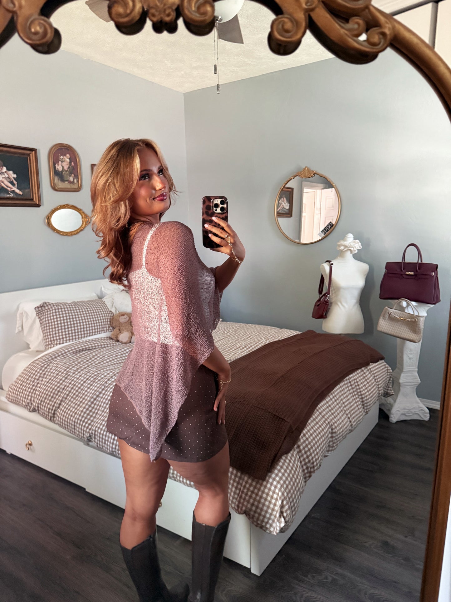 Angel Veil Poncho - Blush Mocha RESTOCK 8.25