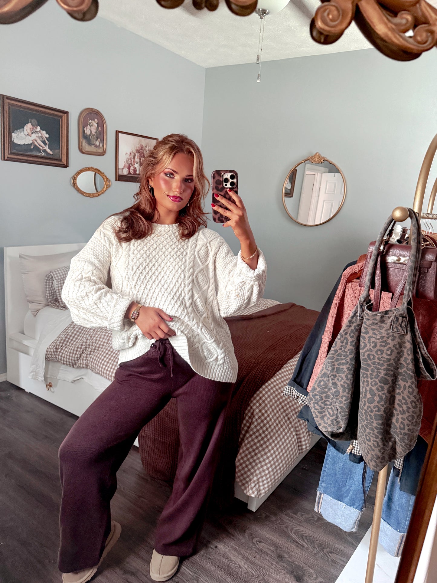 Mulberry Knit Pants