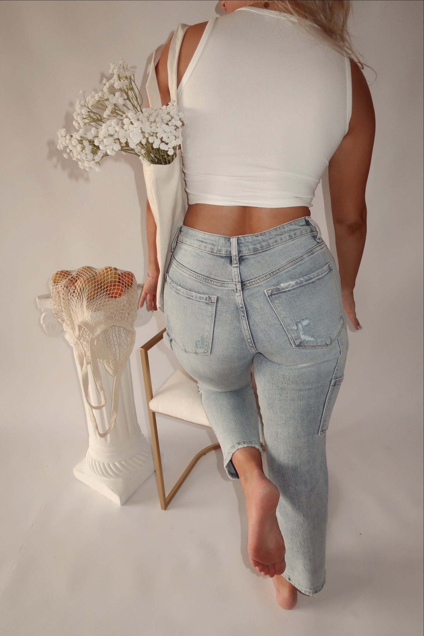 Baby Blues Utility Jeans