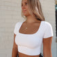 The After Party Sculpt Knit Top - White