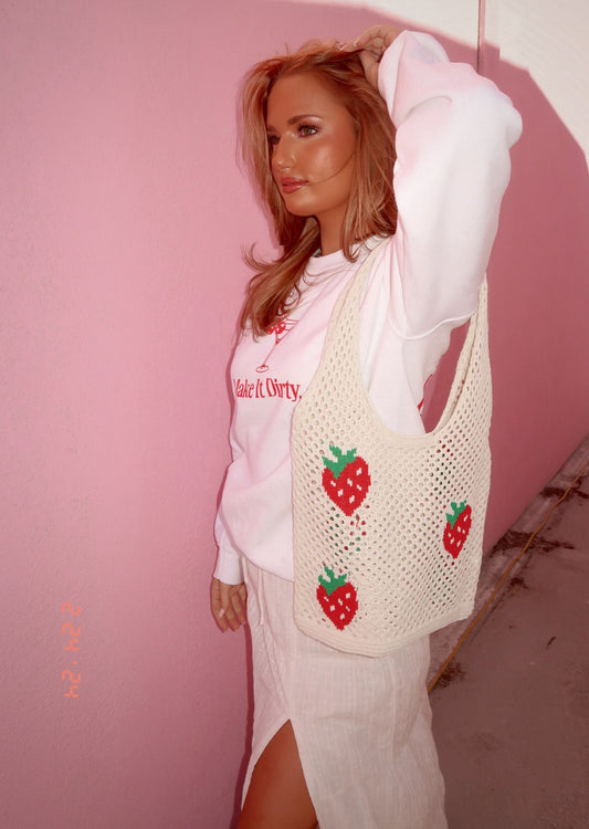 Strawberry Fields Crochet Bag