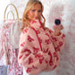 Winter Bow Whimsy Pullover - Sugar Plum Pink