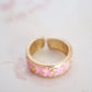 Vintage Victorian Ring - Pink