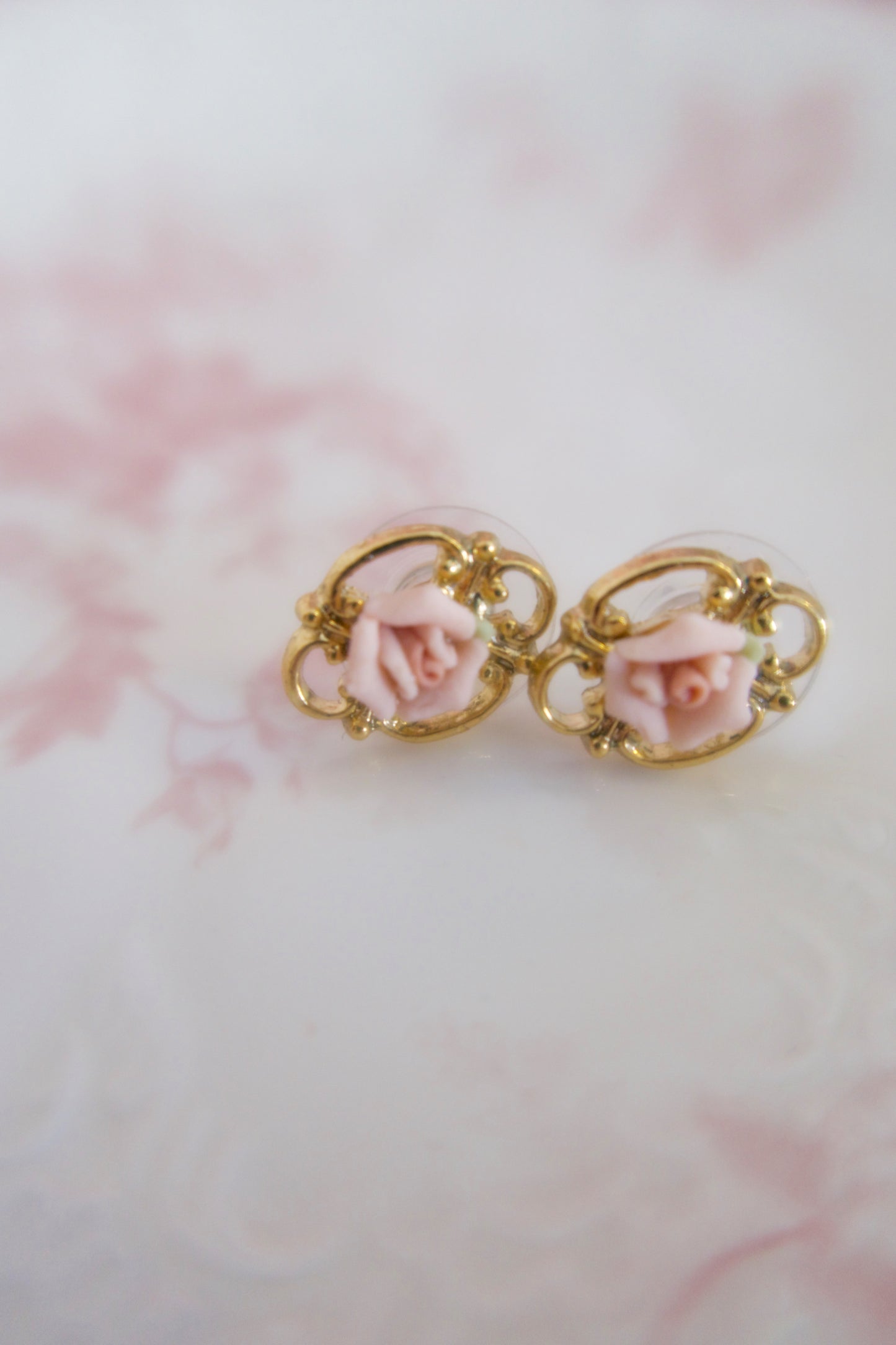 Primrose Porcelain Button Earrings