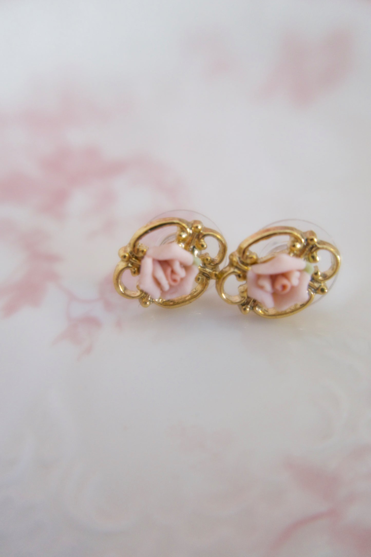 Primrose Porcelain Button Earrings