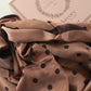 The Café de Flore Silk Scarf ☕ - Mocha RESTOCK