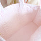 Toile En Rose Pink Quilted Tote Bag