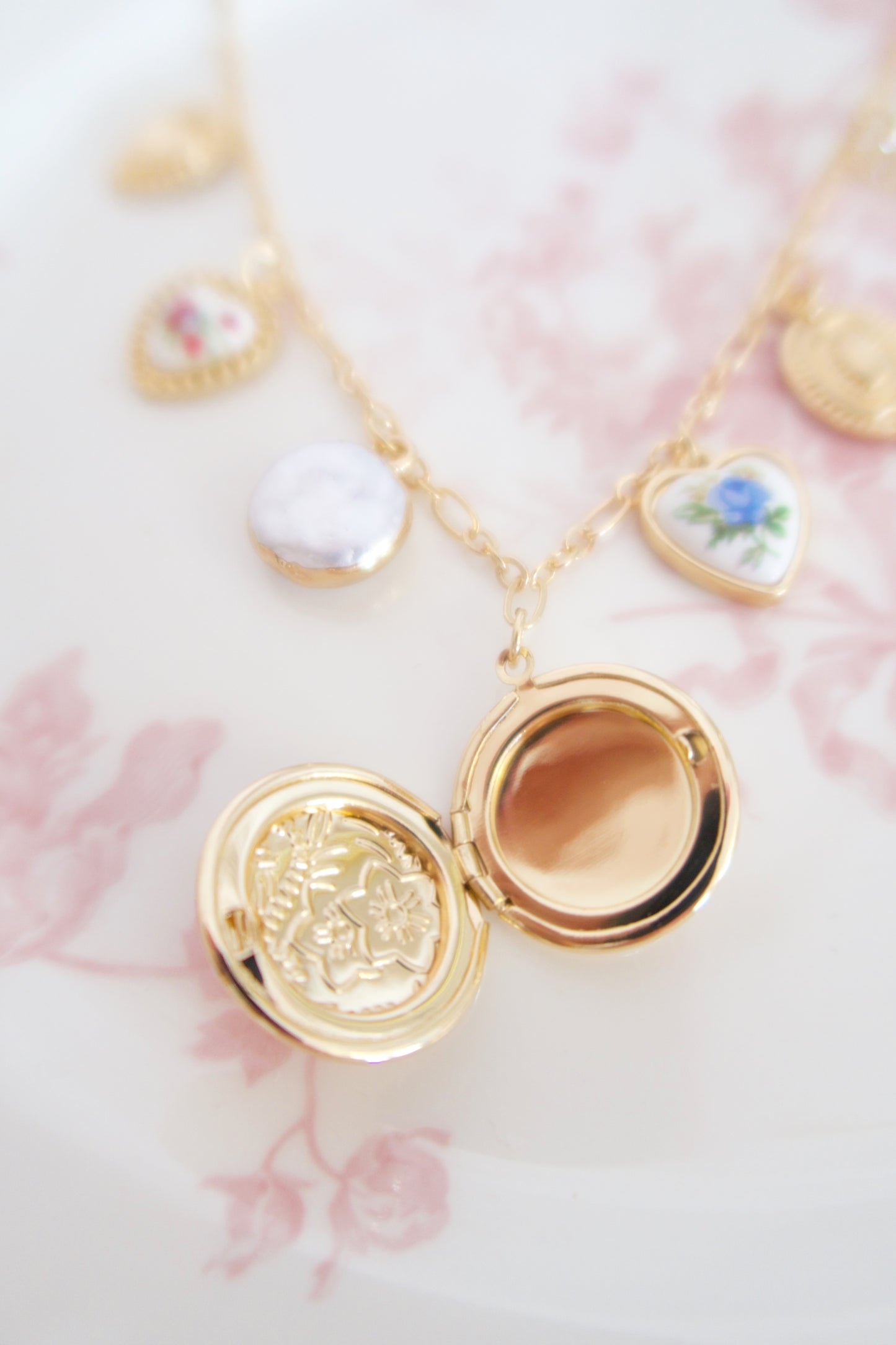 Cinderella’s Garden Locket Charm Necklace