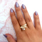 Ribboned Radiance 18k Gold Ring