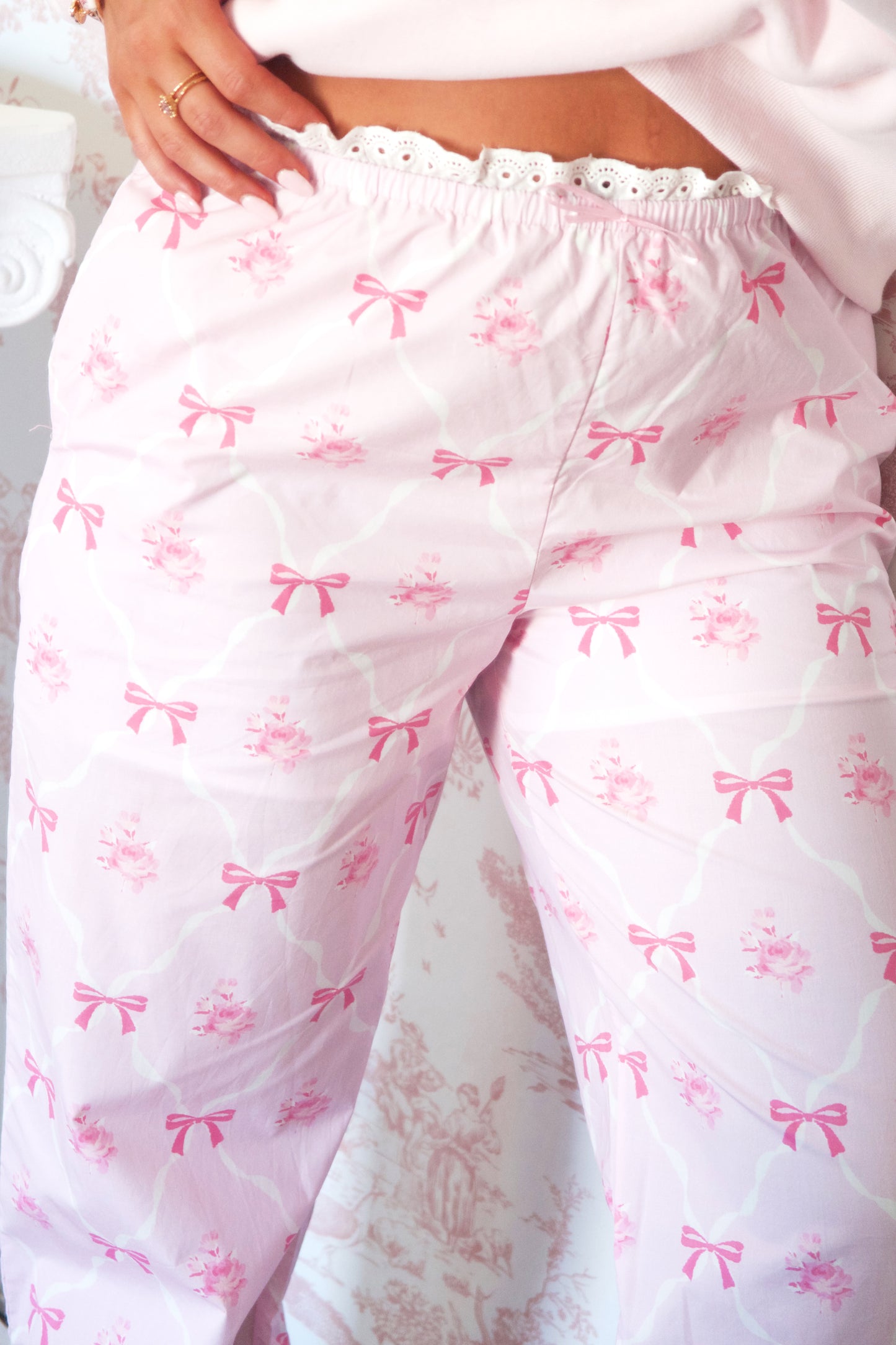 Dollhouse Blooms Pants - Aurora Pink